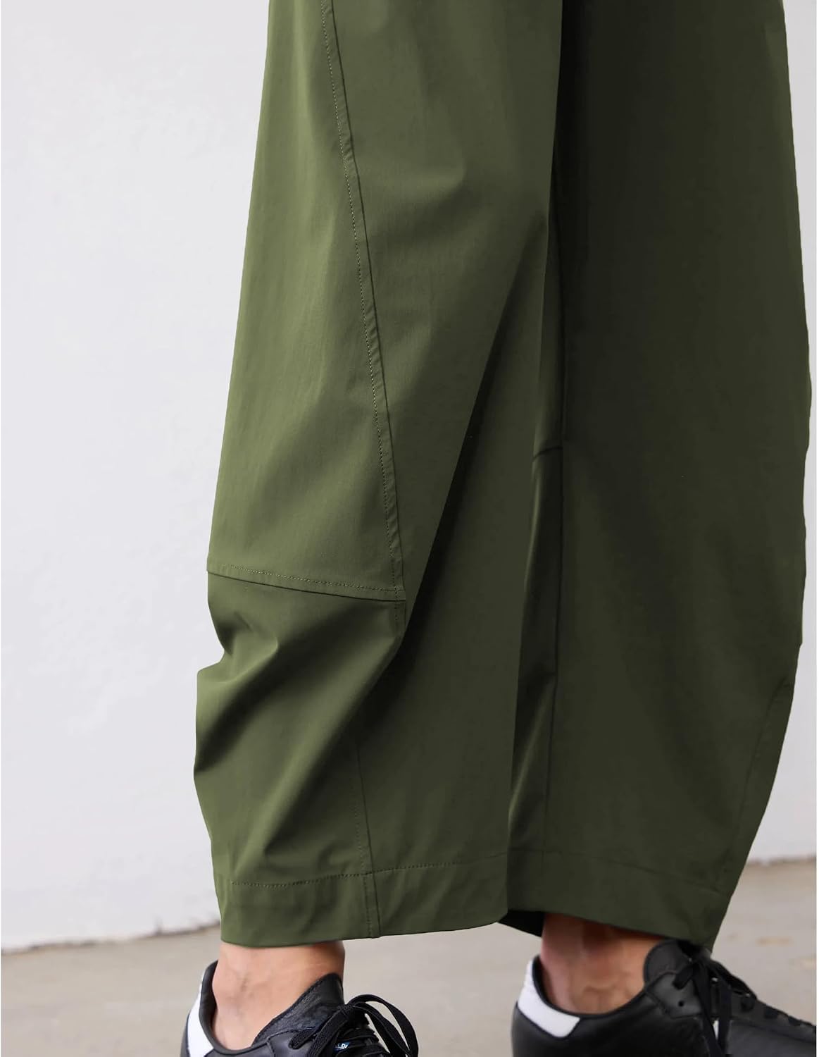 Detalle 2 de SeeLuNa Women Barrel Travel Pants with Hidden Elastic Waistband