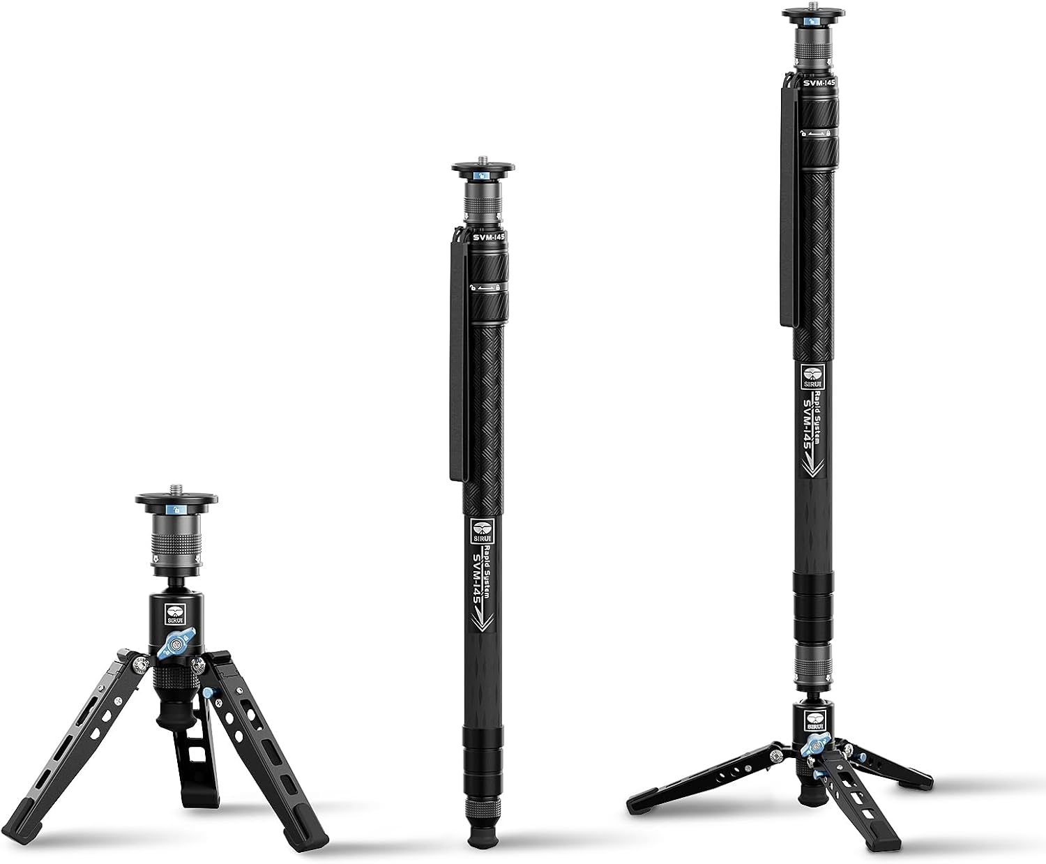 Detalle de SIRUI SVM-145 camera monopod 145cm carbon