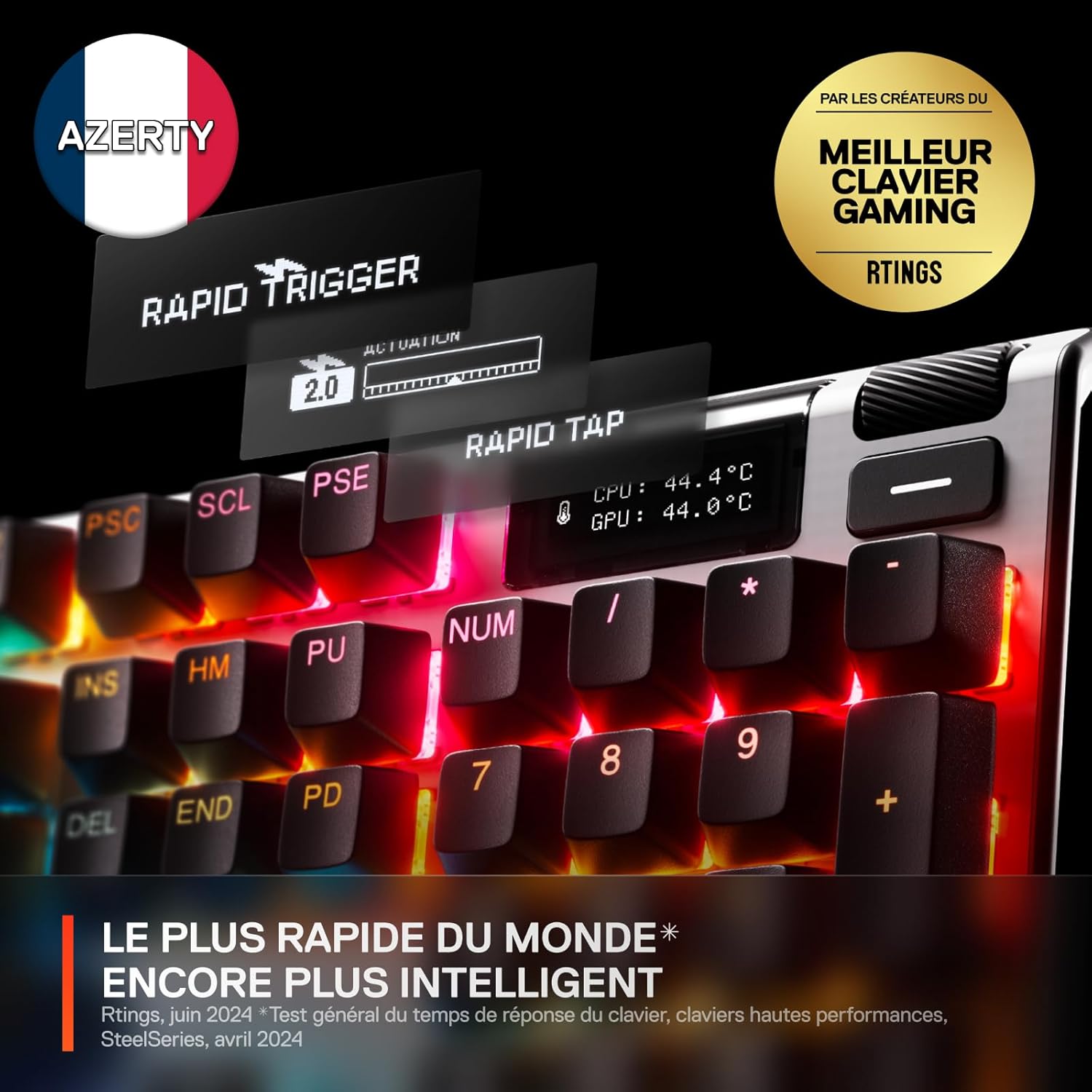 Thumbnail 2 de SteelSeries Apex Pro Gen 3 Clavier Gamer AZERTY FR