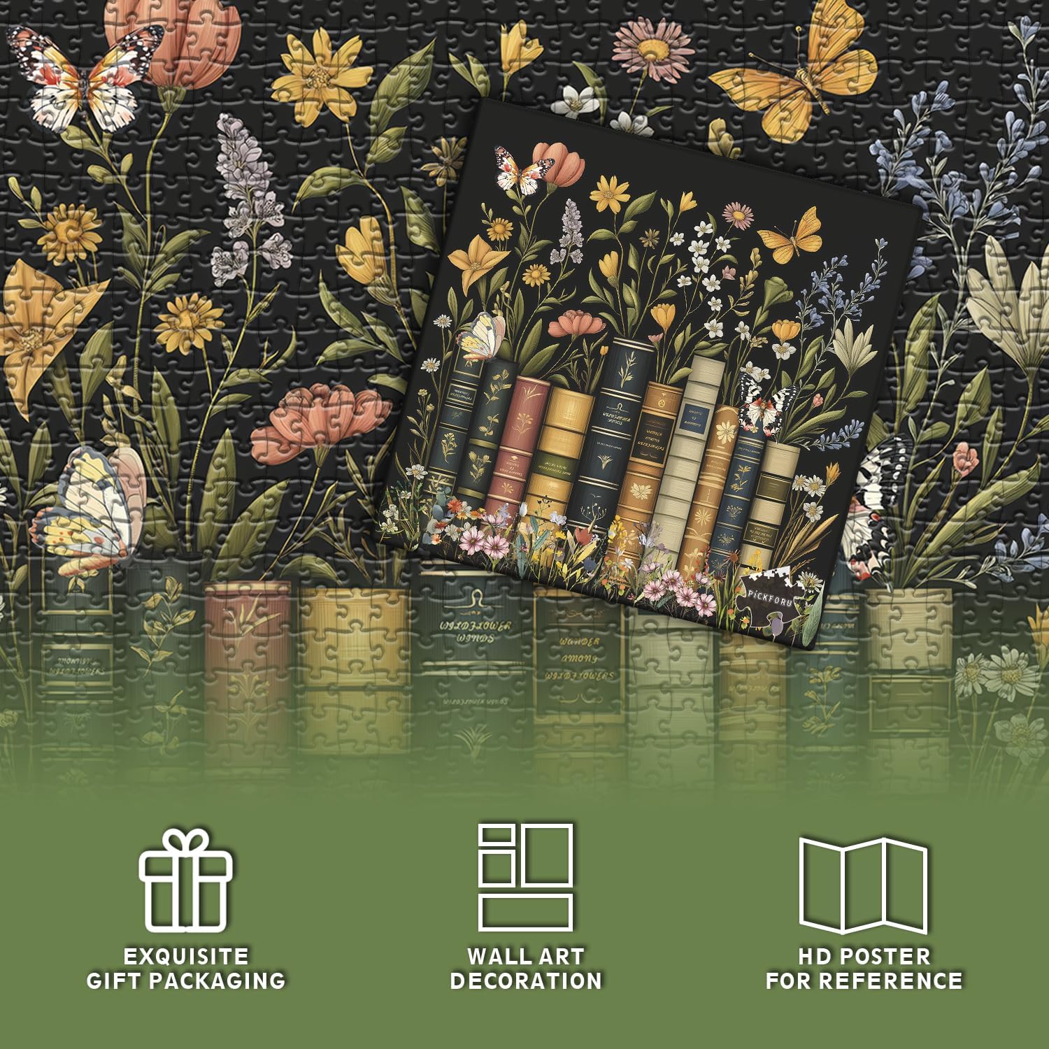 Detalle 2 de PICKFORU Wildflower Pages 1000-piece jigsaw puzzle 🧩
