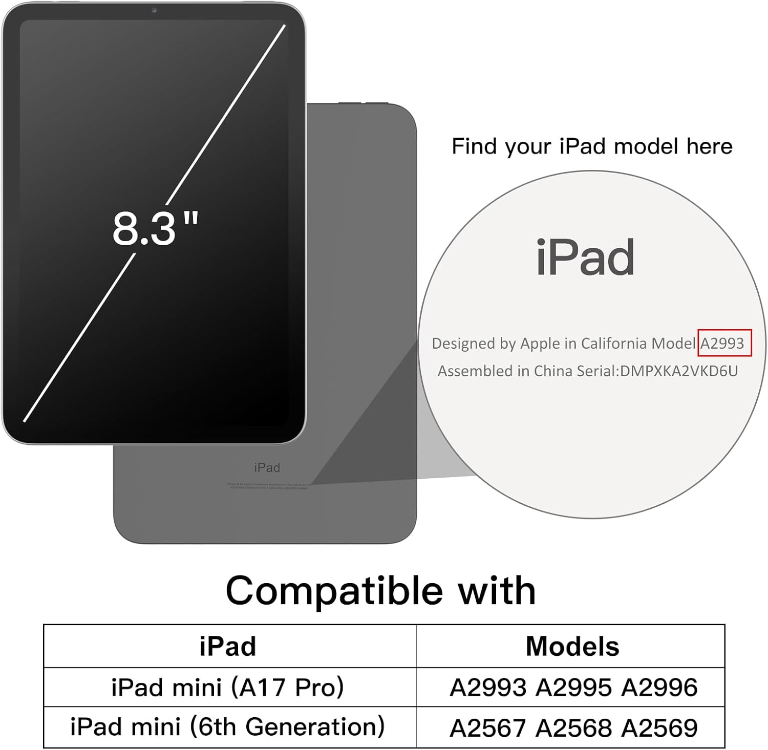 Thumbnail 1 de JETech Case for iPad mini Slim Stand