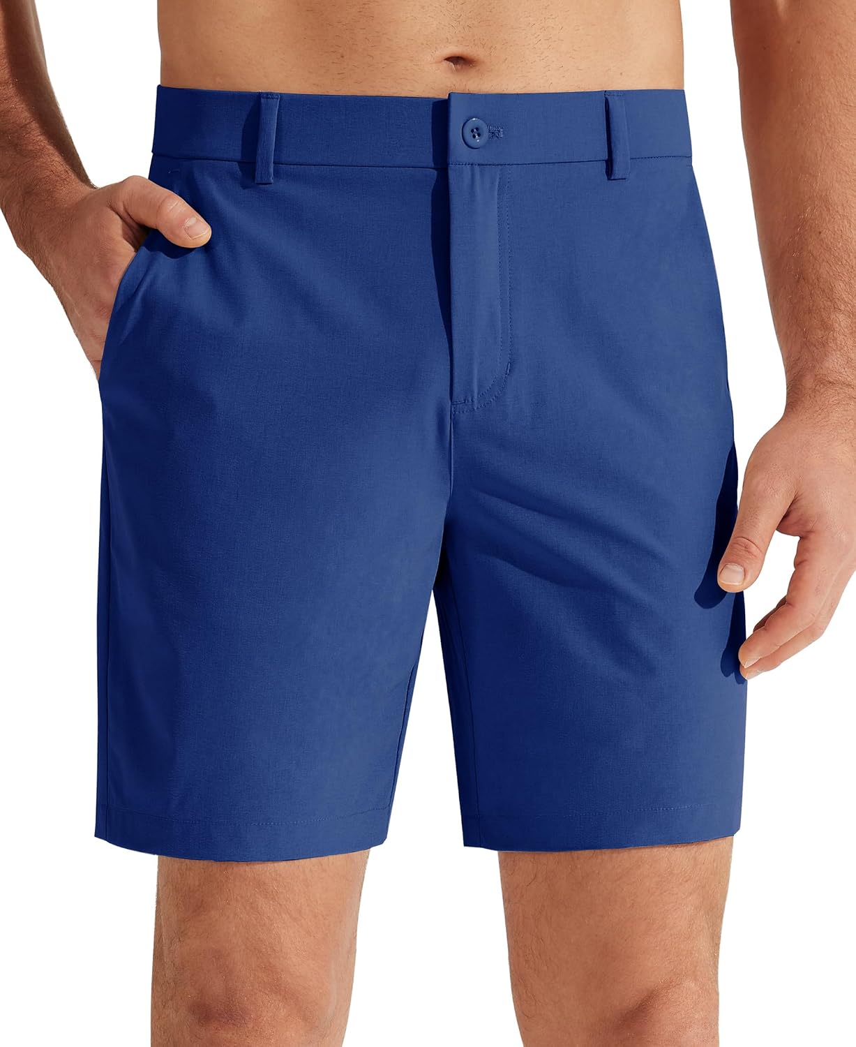 Detalle de Libin Men's Golf Shorts, 7"/9" Inseam, 4-Way Stretch, UPF 50+