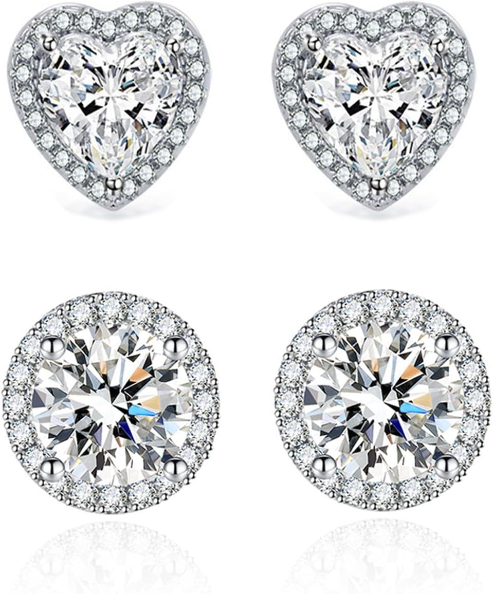 Detalle de Orecchini argento 925 brillanti con zirconi
