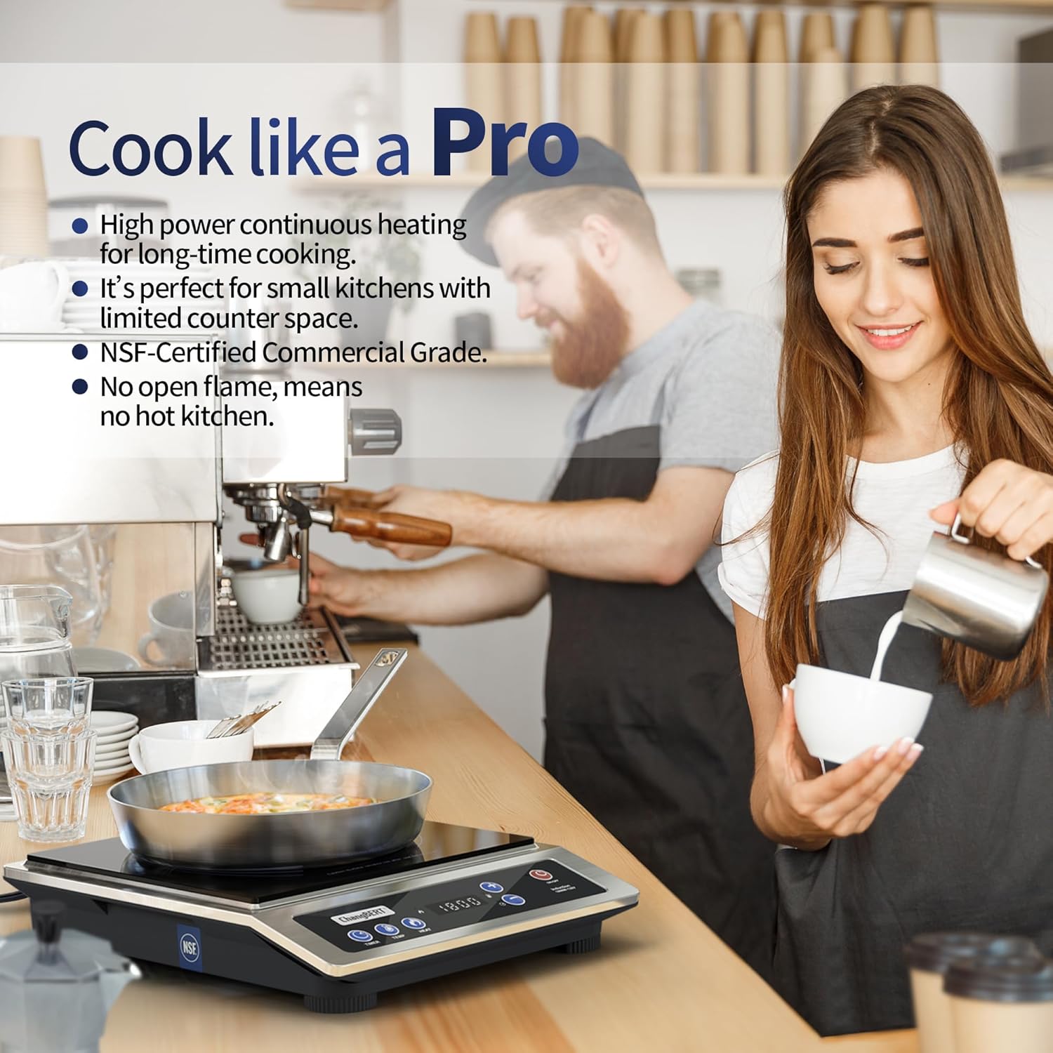 Thumbnail 6 de ChangBERT Induction Cooktop Portable Commercial-Grade 8" Coil Burner 🧯
