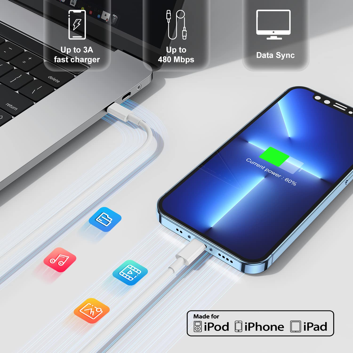 Thumbnail 5 de Fast Charger 20W 6ft for iPhone