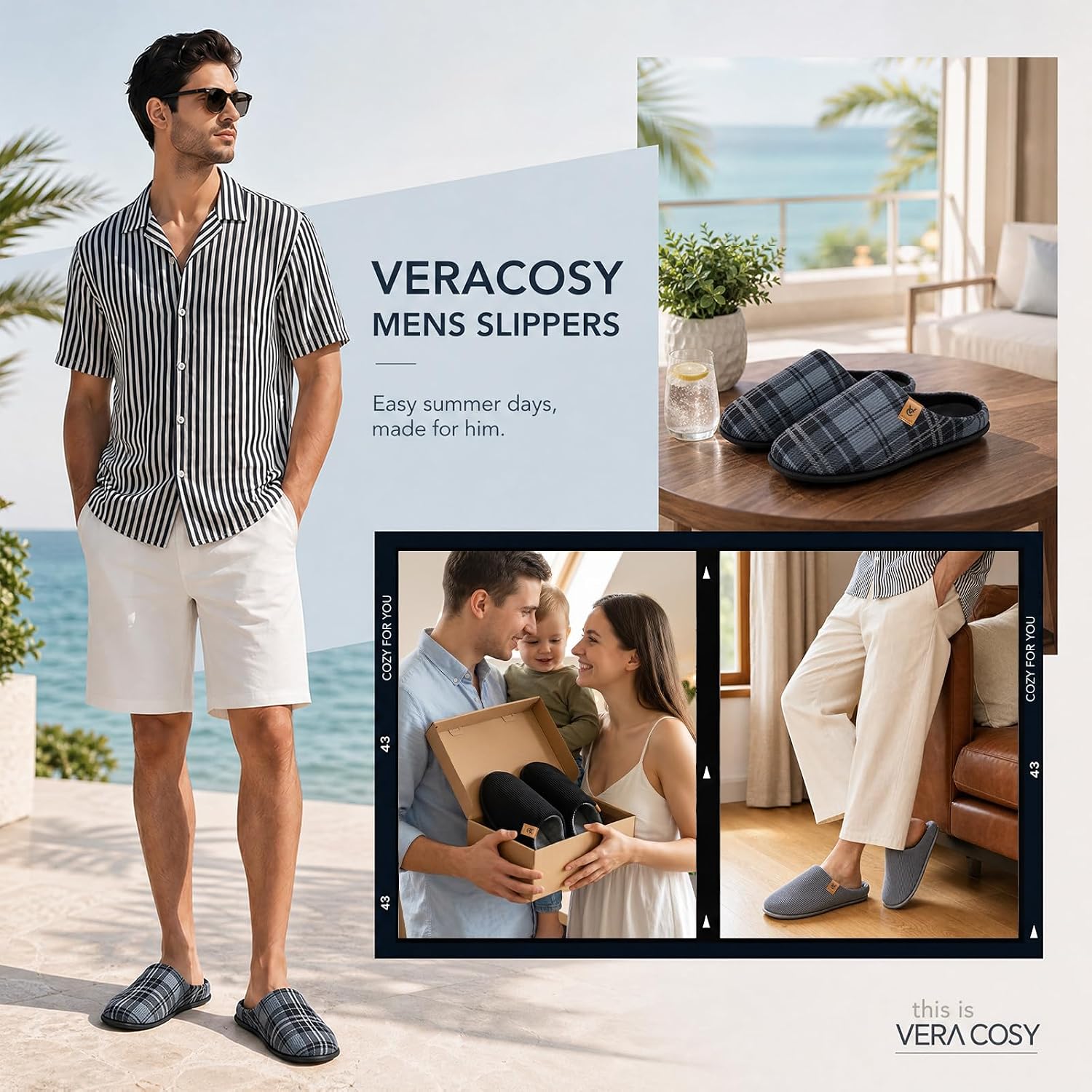 Thumbnail 6 de VeraCosy cosy slip-on slippers with 80D foam