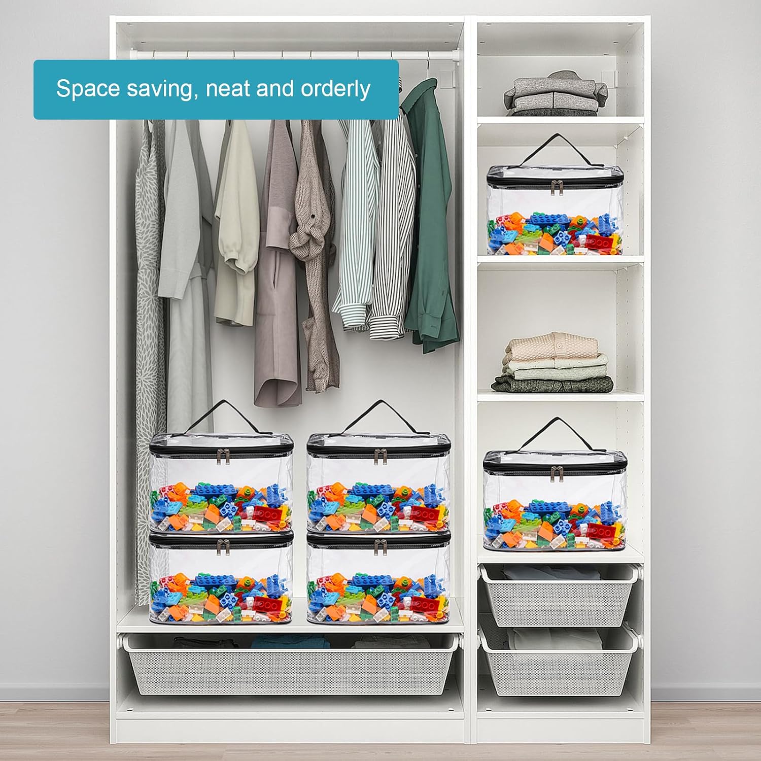 Thumbnail 5 de Clear Storage Bags, 6-Pack