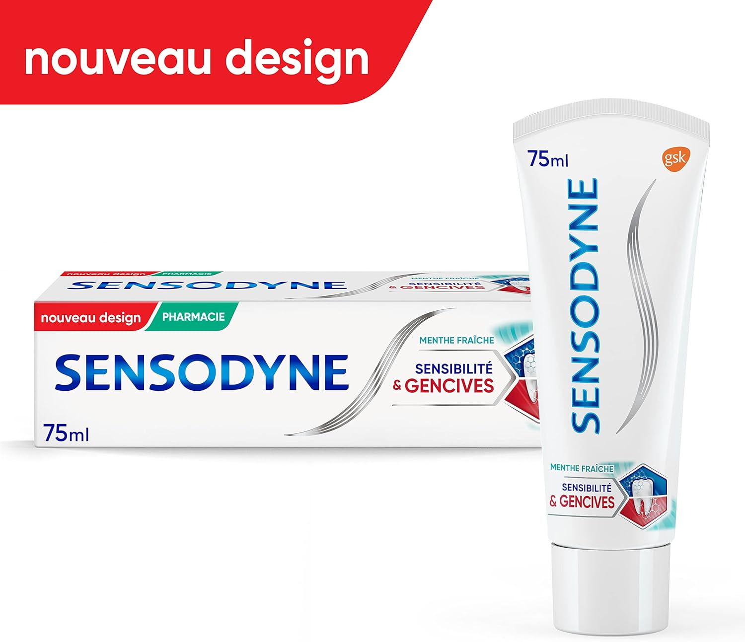 Thumbnail 2 de Dentifrice Sensibilité et Gencives Menthe 2x75ml 🌿