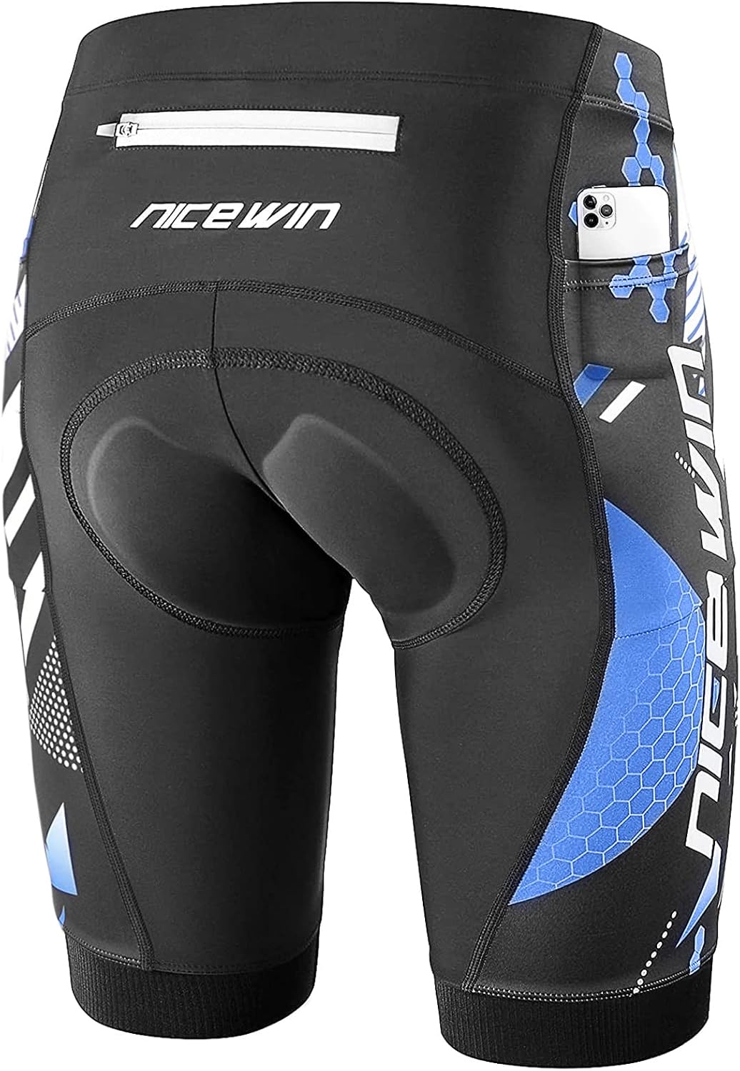 Thumbnail 6 de NICEWIN gepolsterte Mountainbike-Shorts für Herren mit 6D-Polster, atmungsaktiv und Taschen