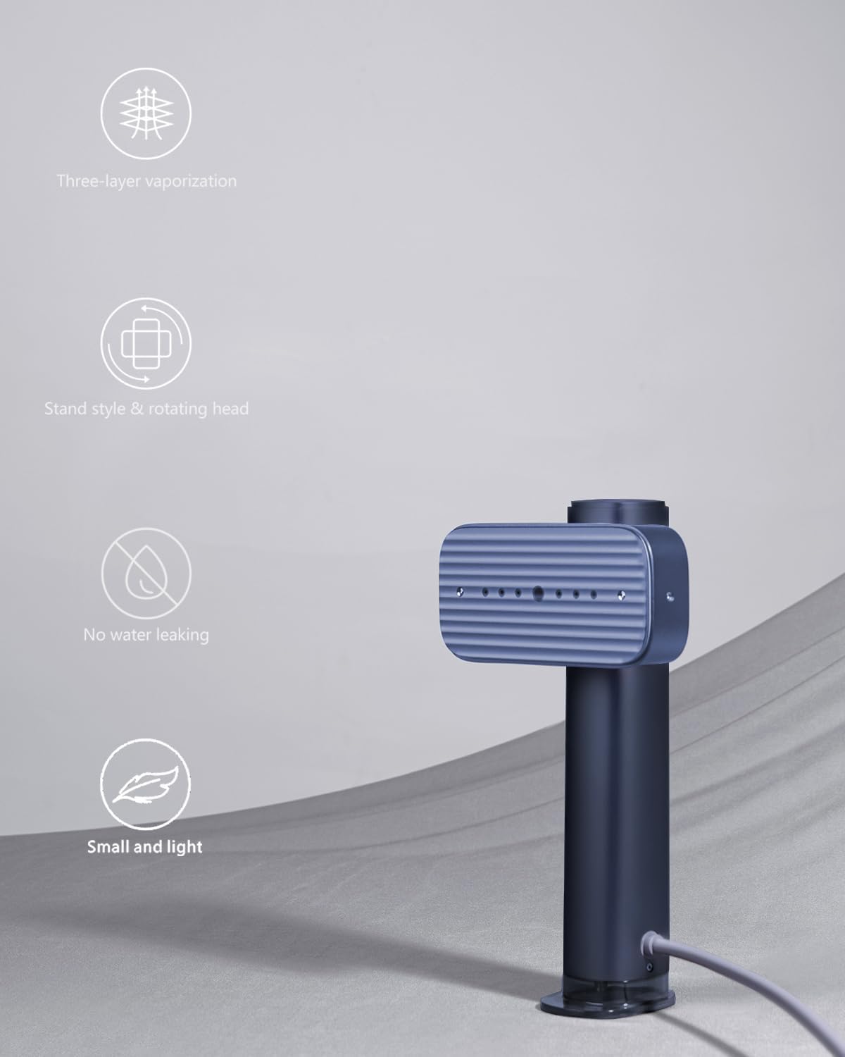 Detalle de nesmar G5 Pro Travel Steamer, Dual Steam Settings, 100 mL Tank