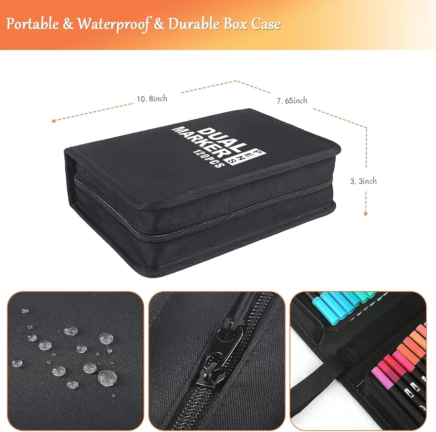 Detalle de Gelanty Feutres Coloriage Adulte – Ensemble dual tip 120 couleurs pour dessin, calligraphie et loisirs créatifs