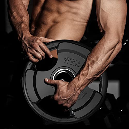 Thumbnail 4 de RitFit Olympic Rubber Grip Plate 45 LB 🏋