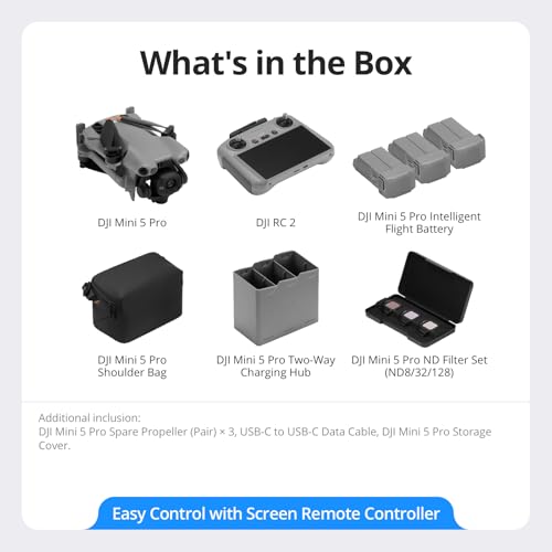 Thumbnail 7 de DJI Mini 5 Pro Fly More Combo with DJI RC 2 — Ultra-Portable 4K/60 HDR Drone
