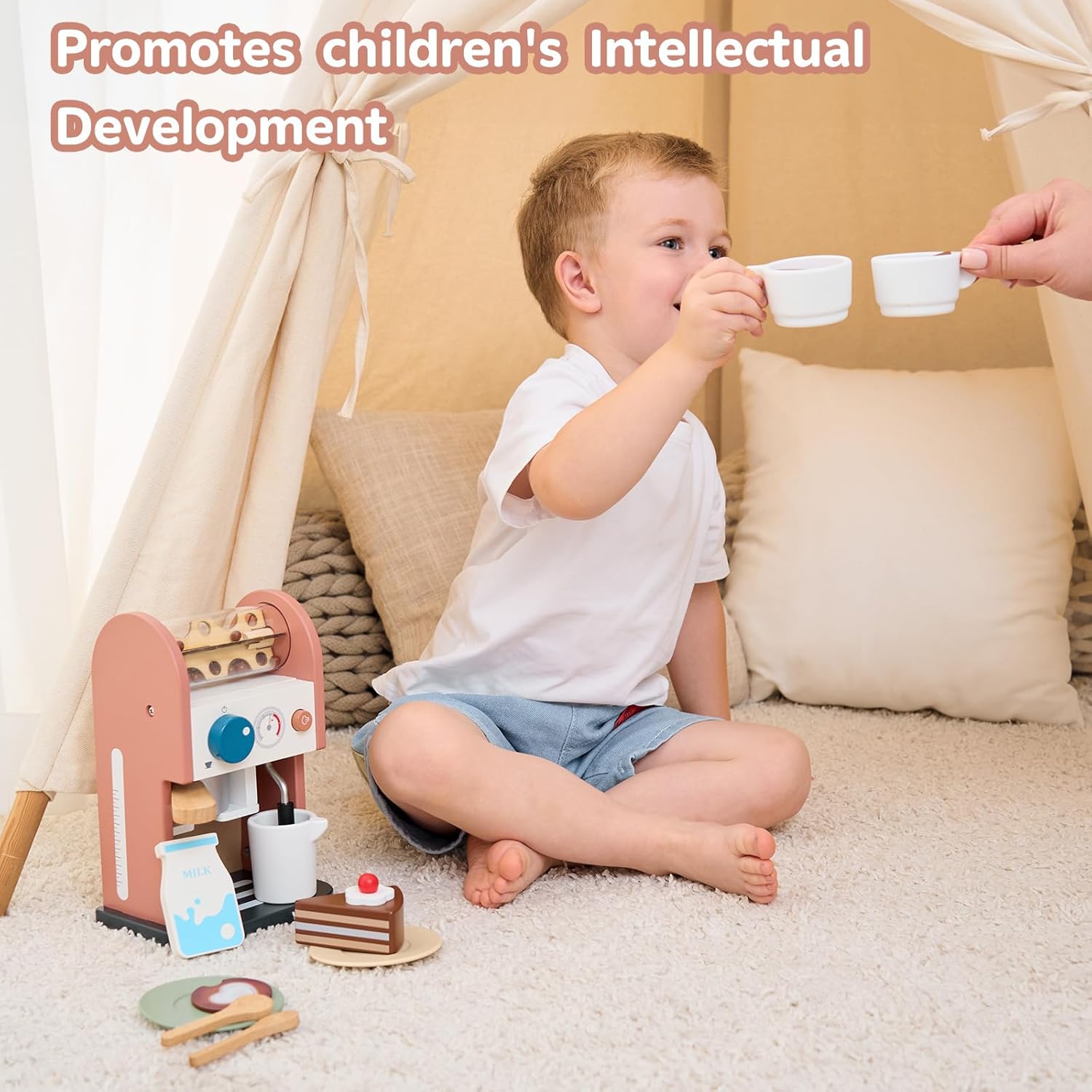 Thumbnail 5 de GAGAKU set gioco in legno per macchina da caffè da 15 pezzi