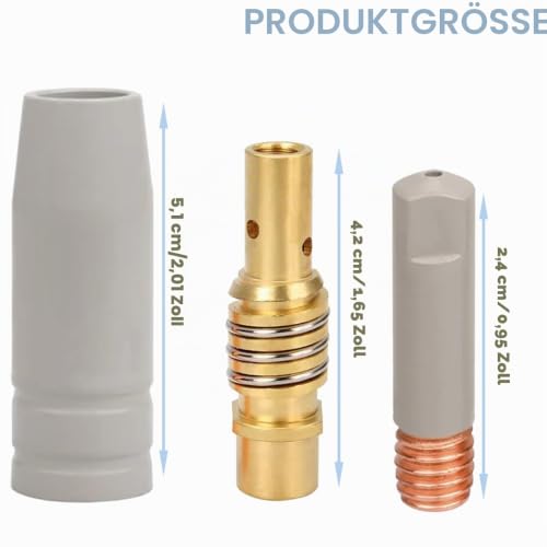 Detalle 2 de EATBALE MIG/MAG-Zubehörset für 15AK/MB15 mit beschichteten Gasdüsen und 0,8-mm-Kontaktspitzen