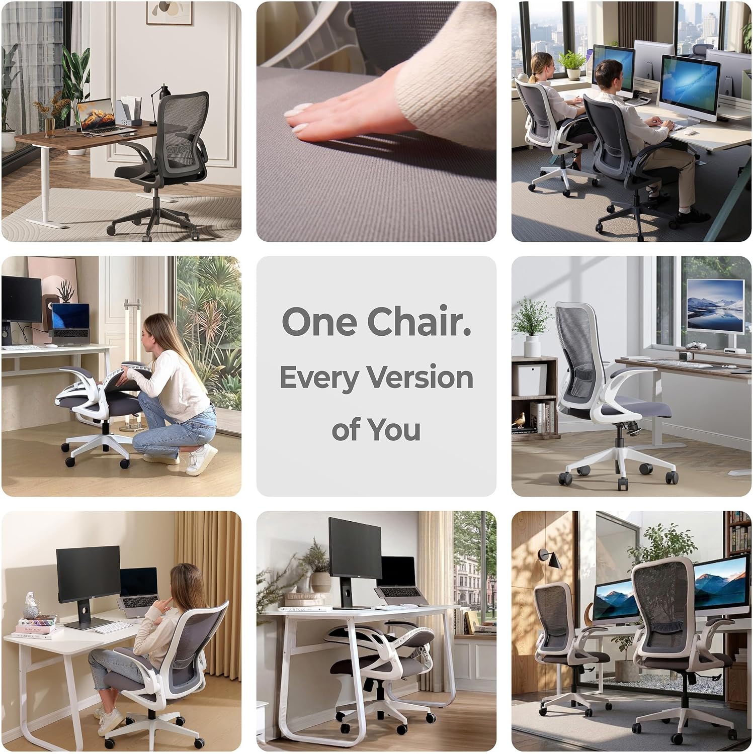 Thumbnail 3 de Tervo Model U Foldable Office Chair: Compact, Ergonomic Seating for Small Spaces