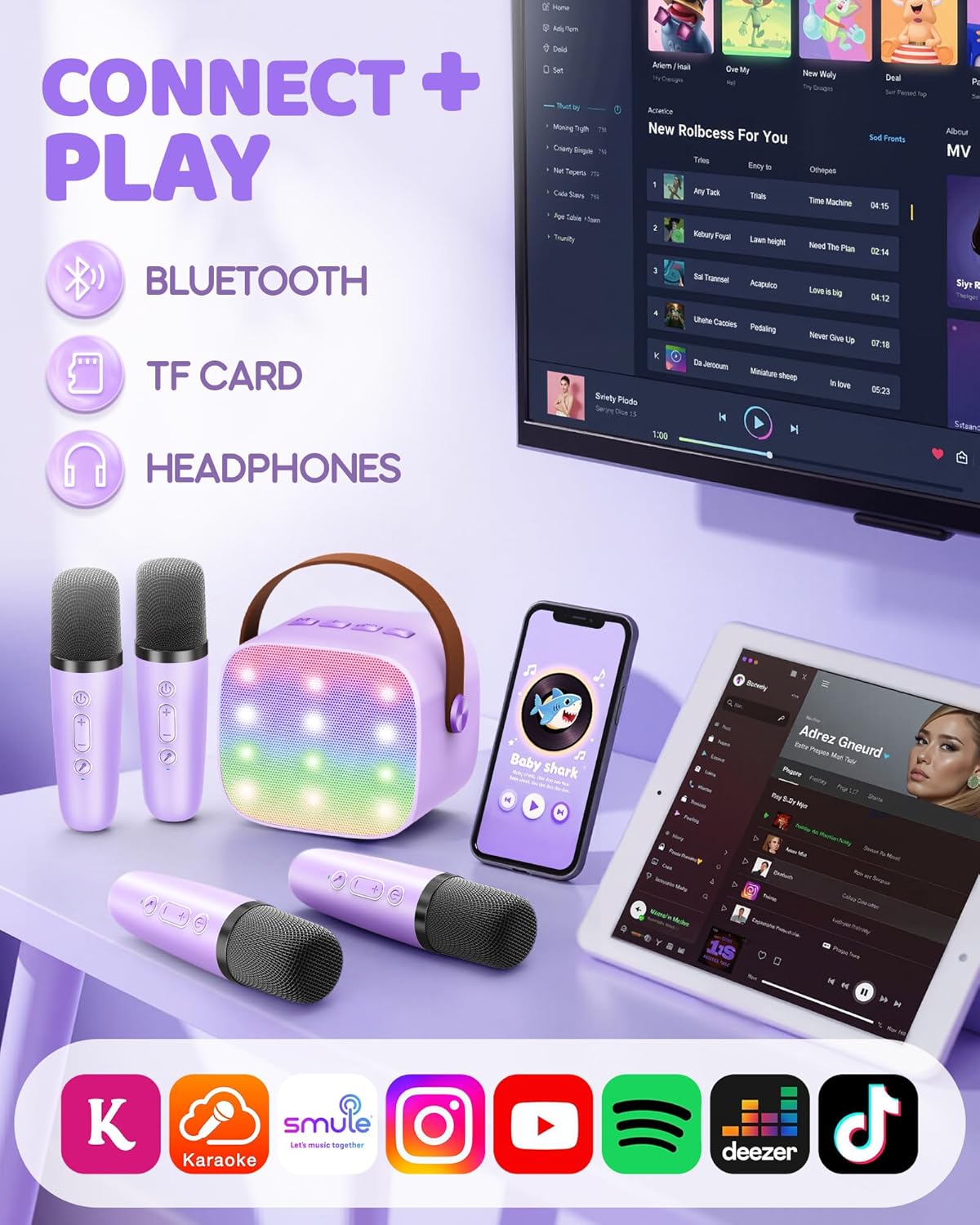 Thumbnail 6 de YLL Upgraded Mini Karaoke Machine 4 mics 🎤