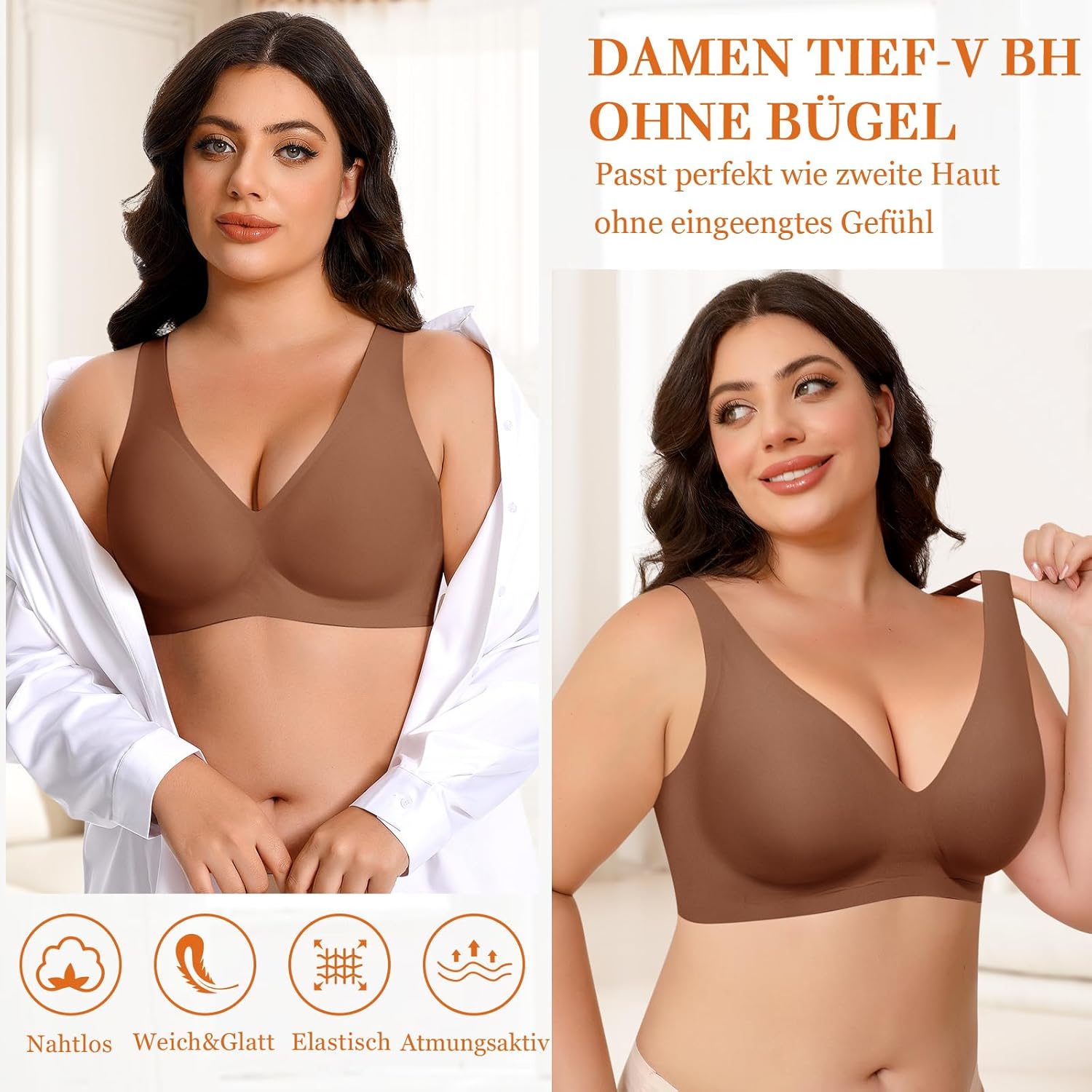 Thumbnail 4 de Nahtloser V-Ausschnitt BH für Damen