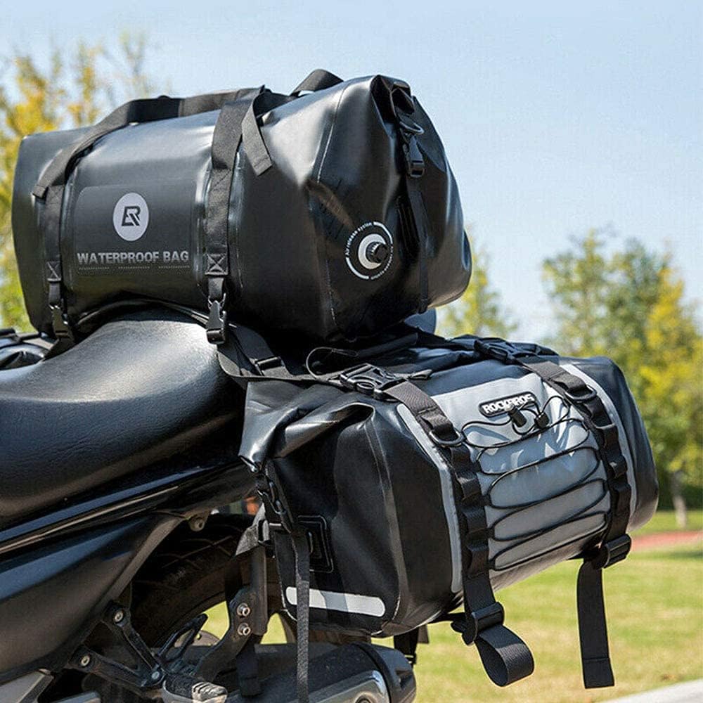 Detalle de ROCKBROS Borse laterali impermeabili da sella per moto, grande capacità 31L x 2, giallo/grigio