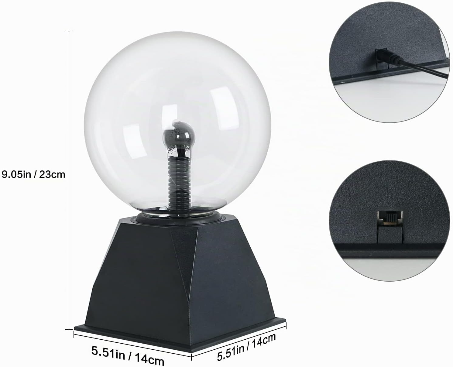 Detalle 2 de Riserva LED-4W-4WYM plasmabol met aanraak- en geluidsreactie