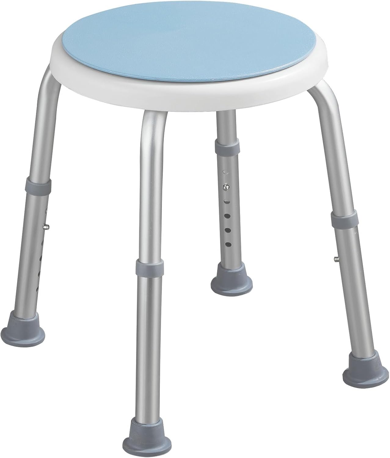 Thumbnail 5 de KARAT Duschhocker mit 360° Drehung, höhenverstellbar und rutschhemmenden Gummifüßen (bis 150 kg)