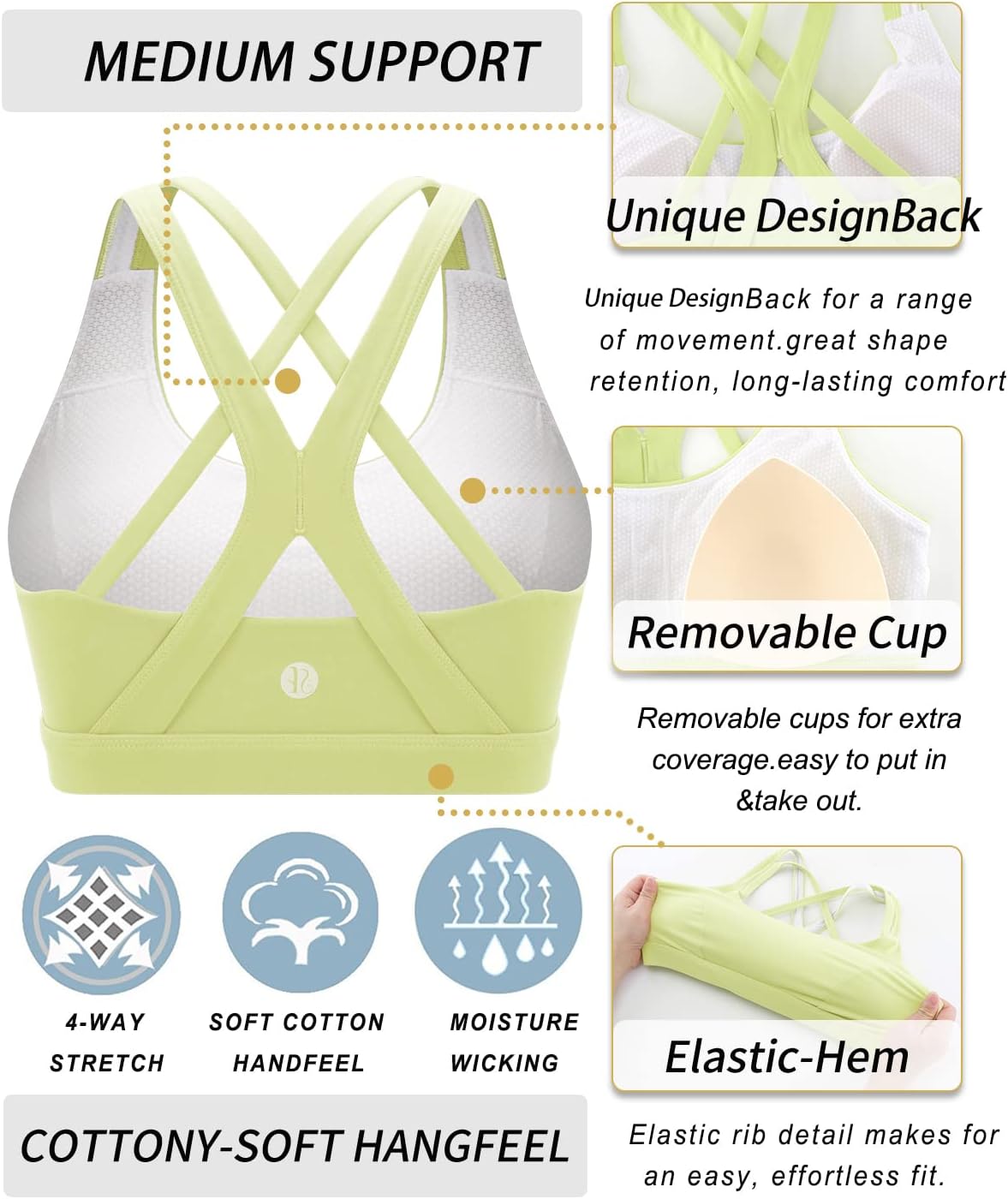 Detalle de RUNNING GIRL Sports Bra