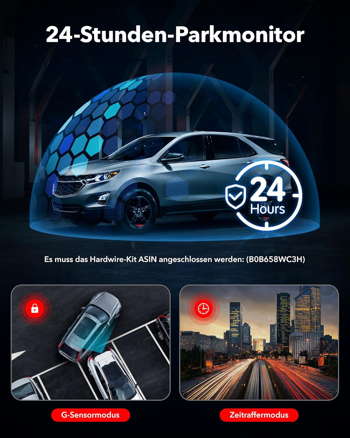 Thumbnail 5 de REDTIGER Dashcam Front-/Rear 4K/2,5K mit STARVIS 2 256 GB Max