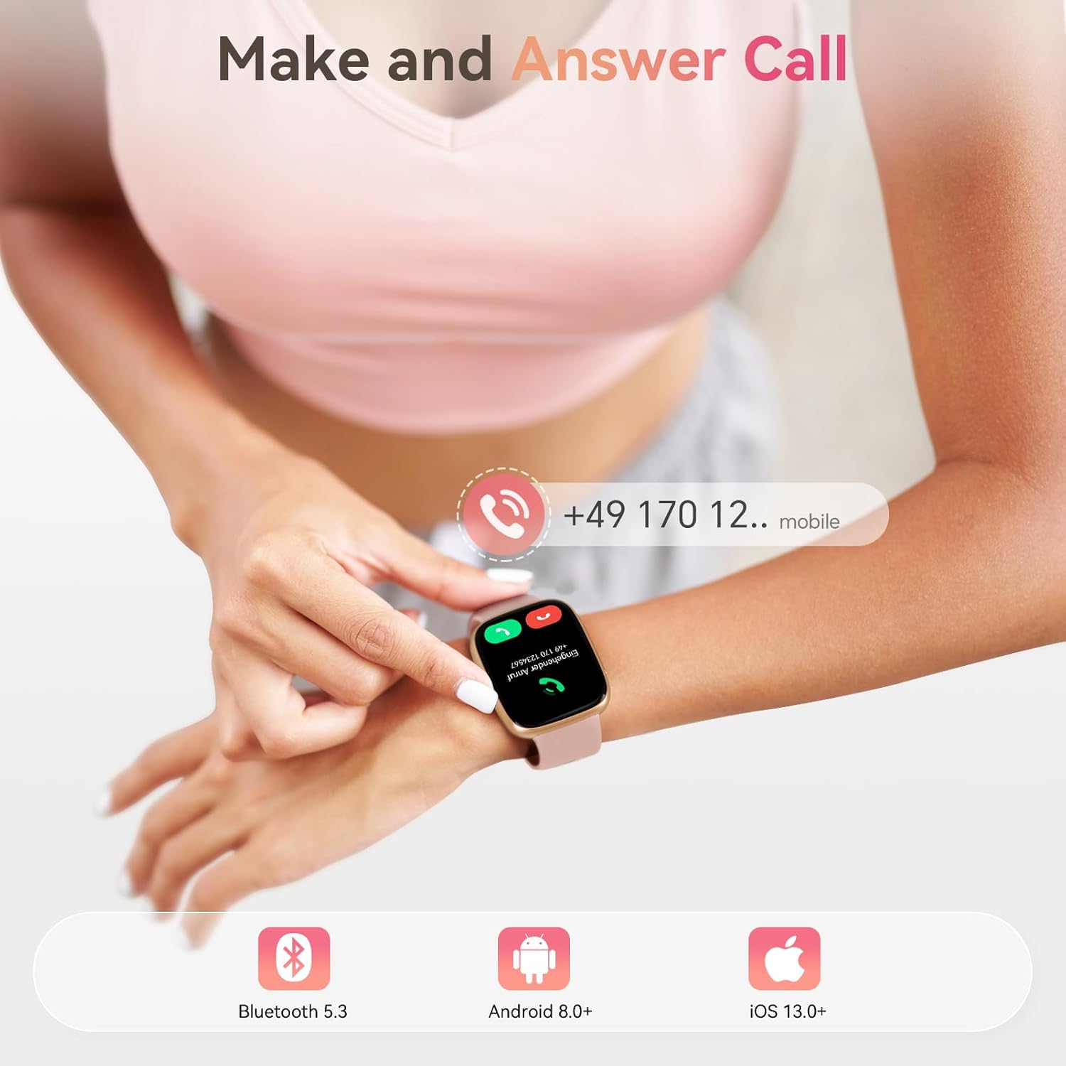Detalle de Smart Watch for Women with 1.85" AMOLED Display and Call Function