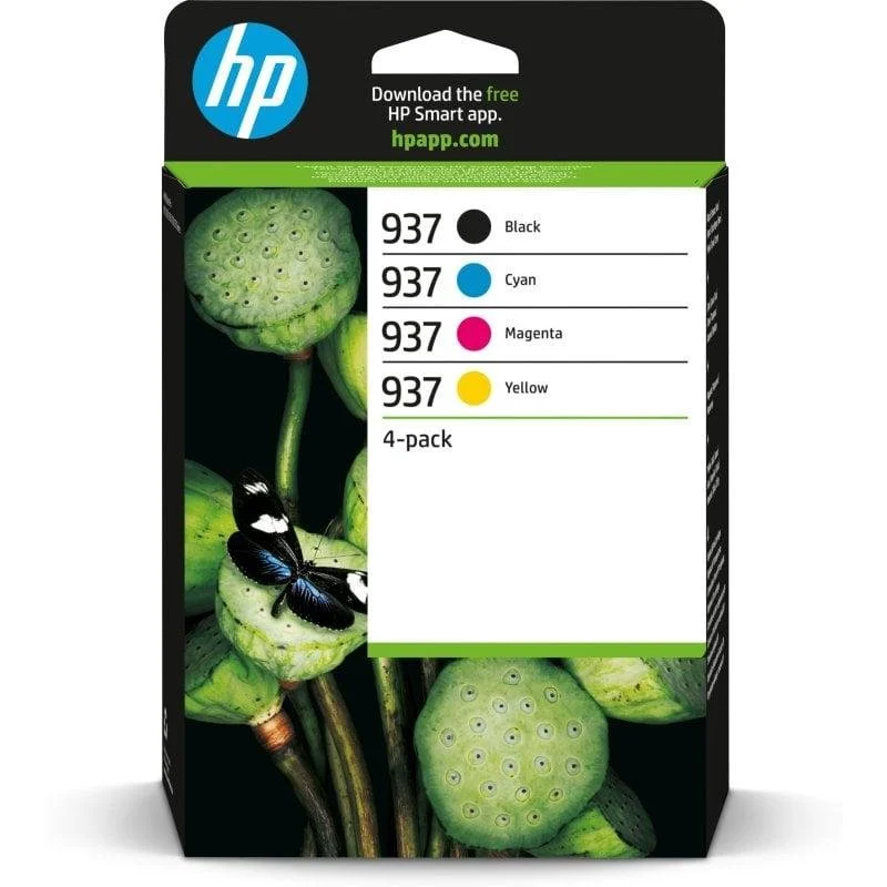 Detalle de Cartucho HP 937 Multipack Negro/Cian/Magenta/Amarillo de HP | Ideal para oficinas y estudios creativos