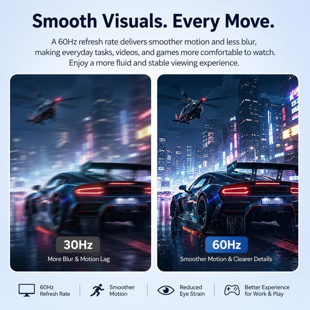Thumbnail 4 de 32 Inch 1K FHD Monitor (1920x1080) with 60Hz, AMD FreeSync, 178° Viewing Angle, and VESA Mount