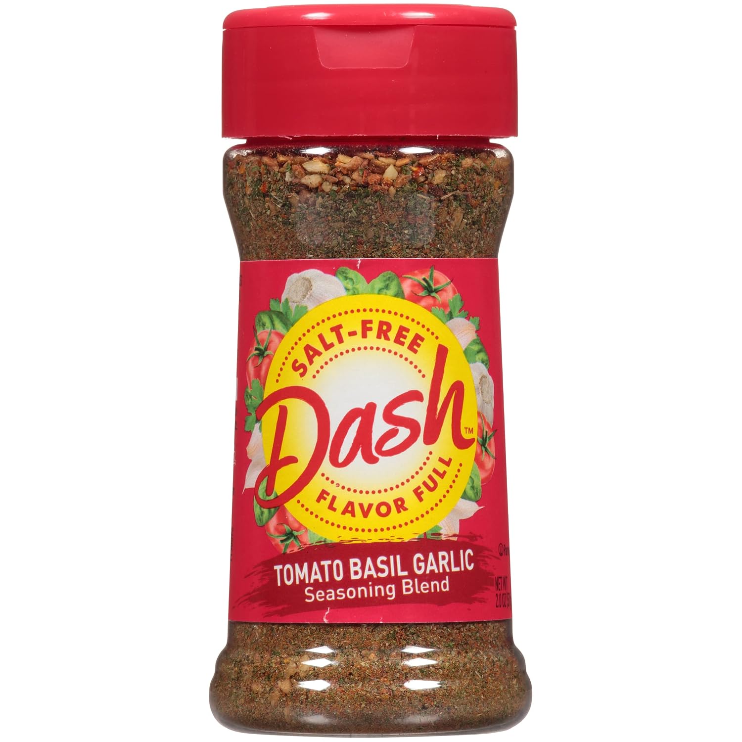 Detalle de Dash 1150891 Salt-Free Seasoning Blend, Tomato, Basil & Garlic, 2 oz, 8-Pack
