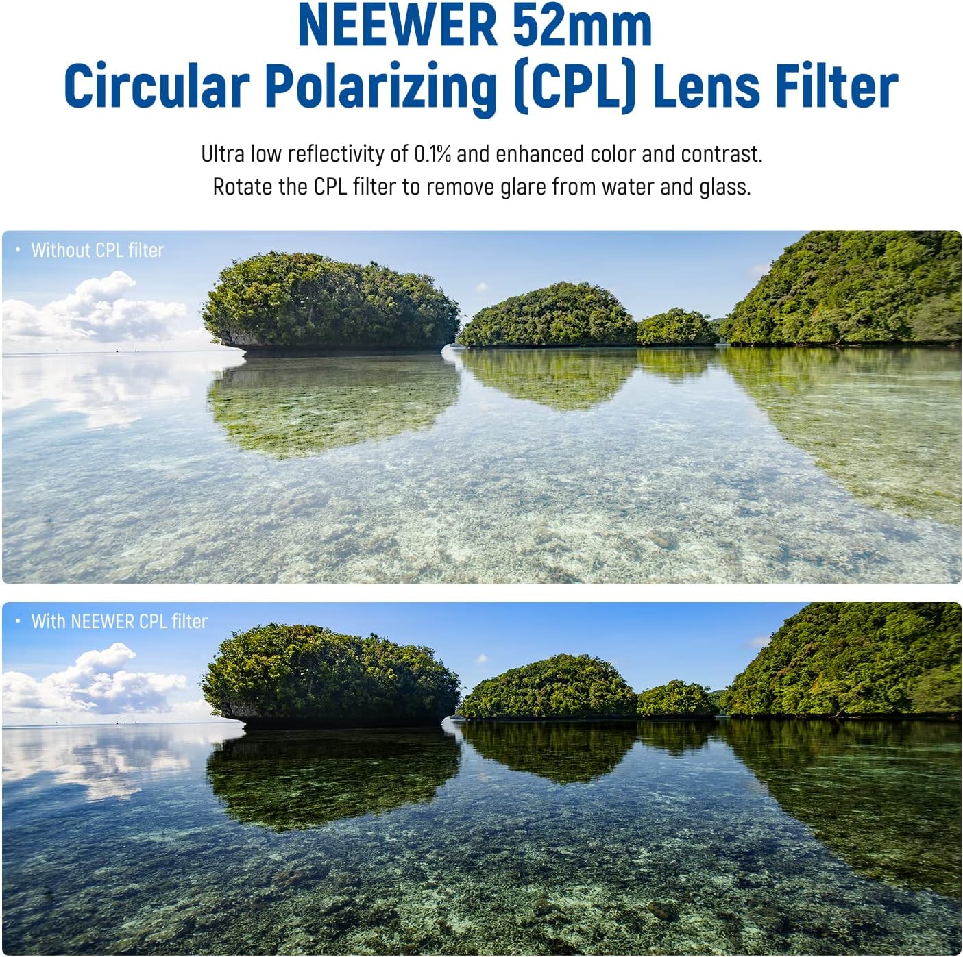 Thumbnail 1 de Neewer 52mm Polarizing Filter 52mm for lenses