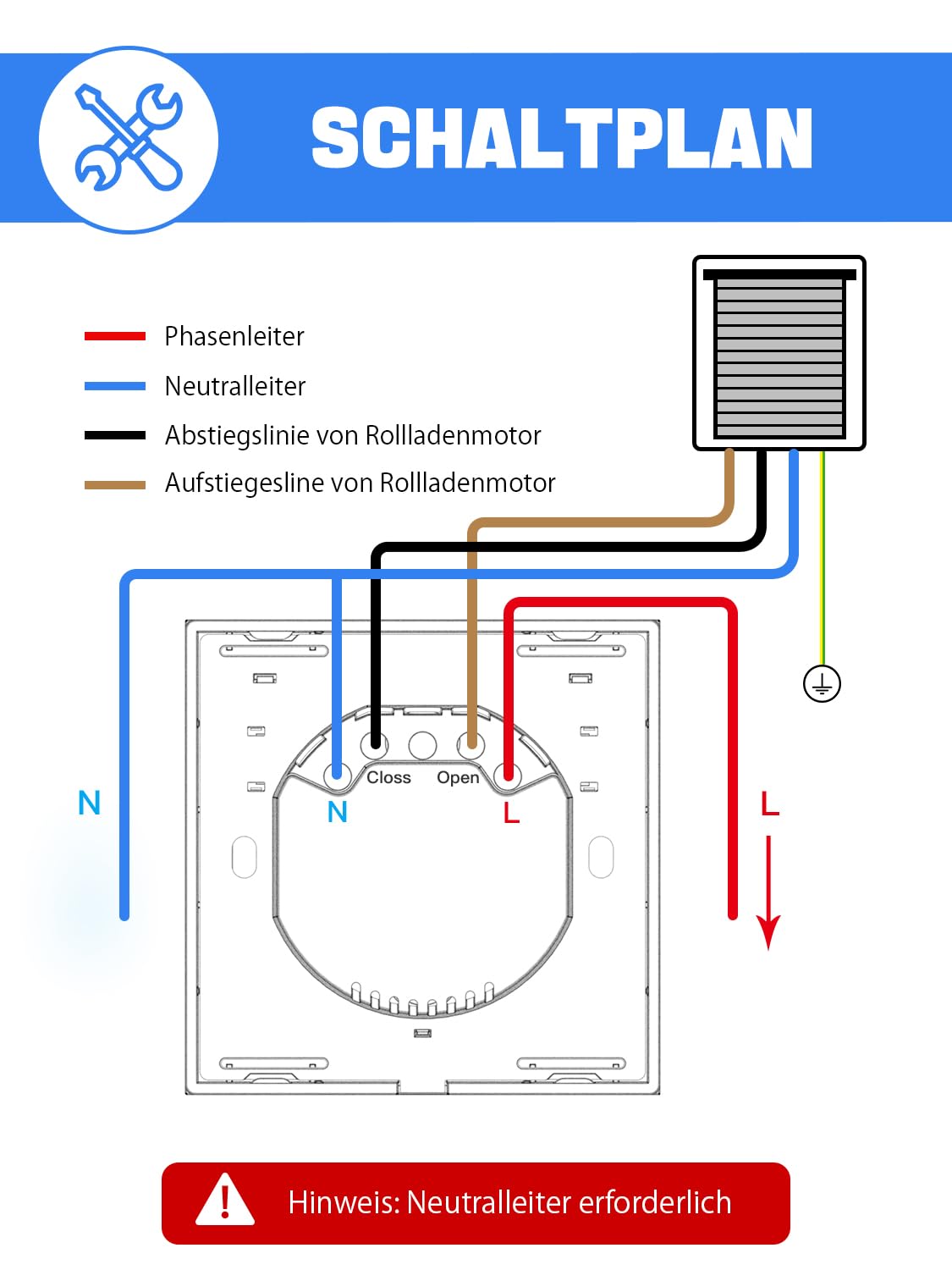Thumbnail 6 de ALLEVOI Smart Rolladenschalter 80×80 mm