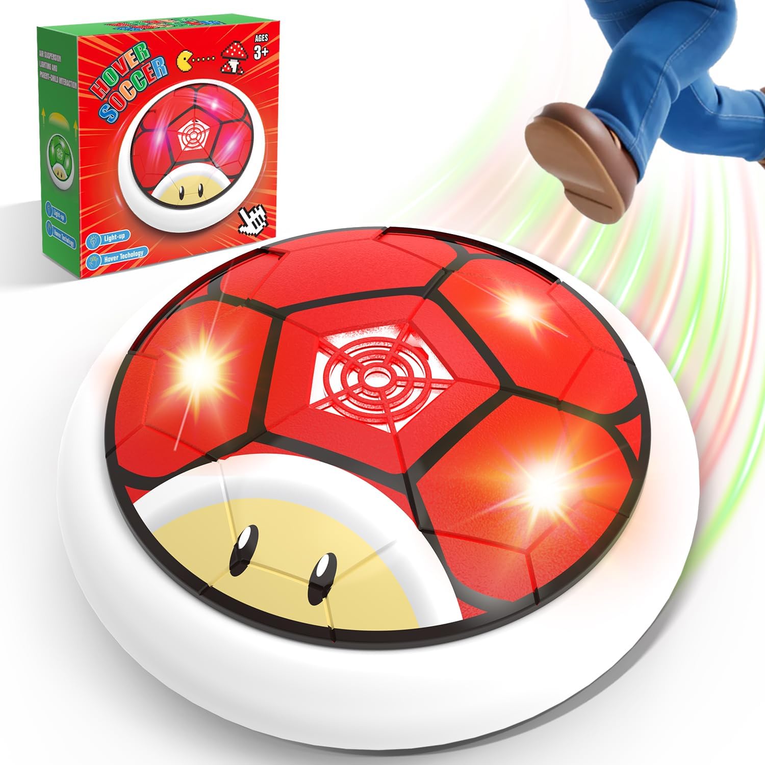 Thumbnail 6 de Thusine Hover Soccer Ball for Kids – 2 LED Indoor Hover Soccer Balls (2 Pack)
