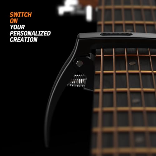 Thumbnail 7 de TANMUS Guitar Capo 3in1: Metal Capo with Pin Puller, 360° Pick Holder and Soft Touch