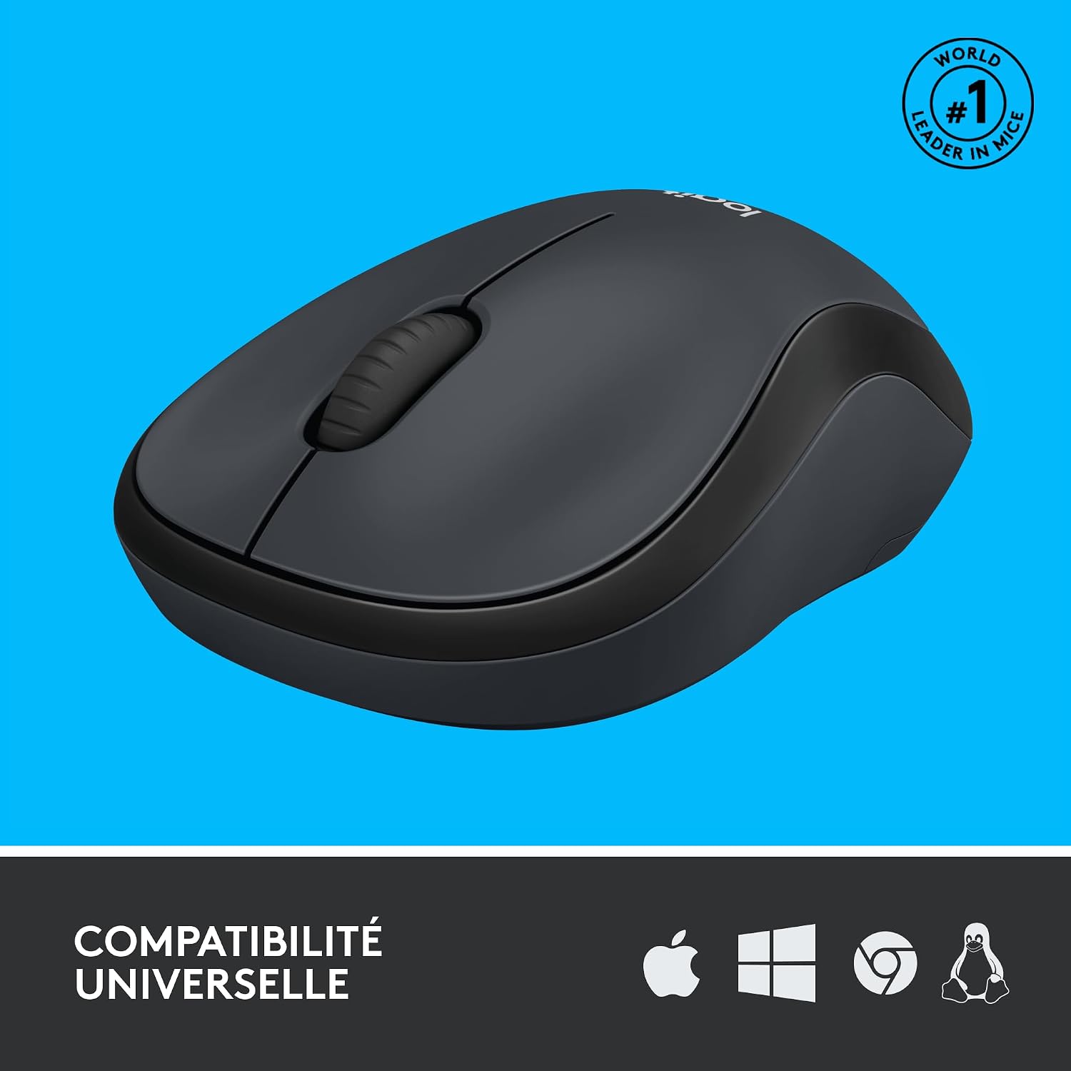 Detalle de Logitech M220 Silent Souris Sans Fil — Ambidextre, 1000 PPP, 18 Mois d’autonomie