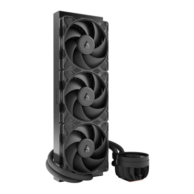 Detalle 2 de Arctic Liquid Freezer III Pro 420mm: refrigeración líquida AIO con 3 ventiladores y VRM integrado