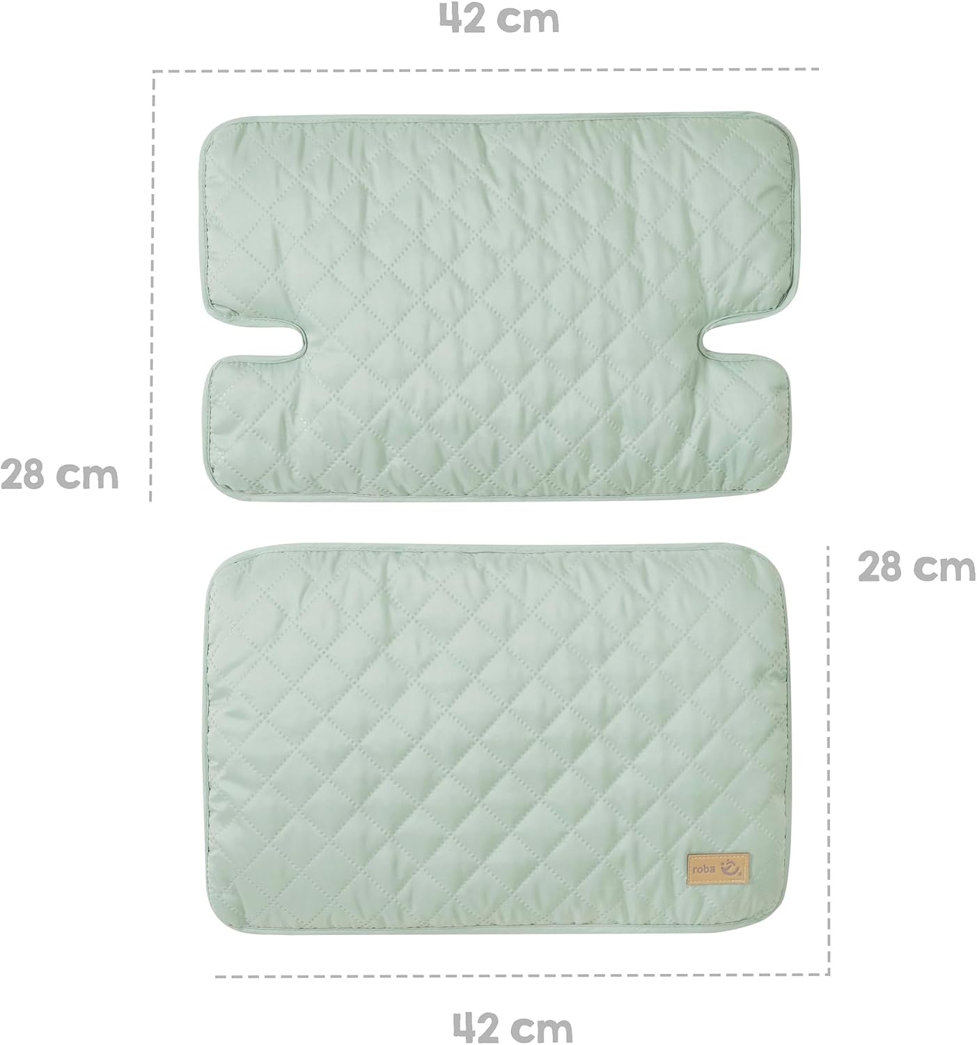 Detalle de roba Style 318053V241 zitverkleiner voor Nature Up, tweedelig en wasbaar, Frosty Green
