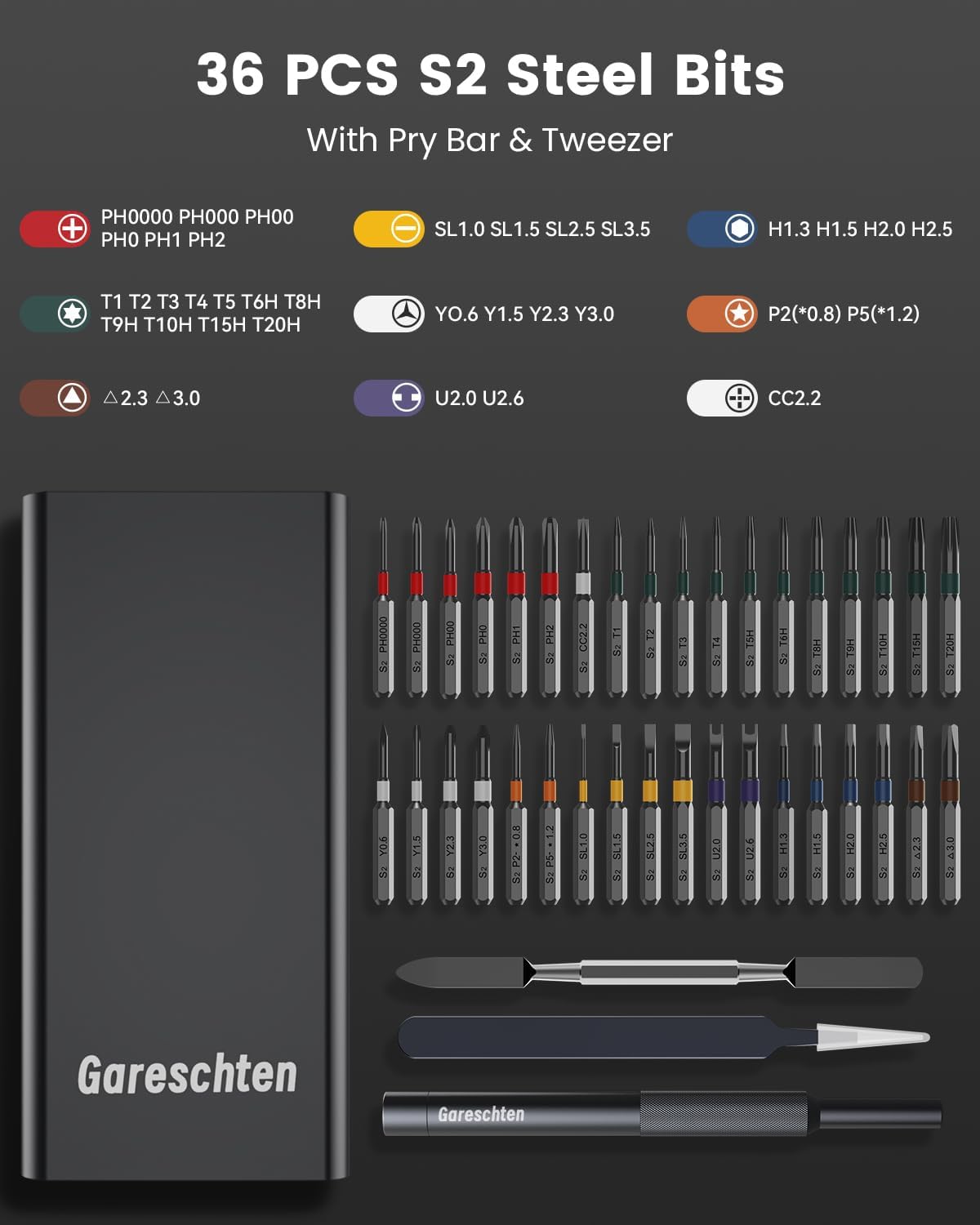 Thumbnail 5 de Gareschten Precision Screwdriver Set 39-in-1 🛠