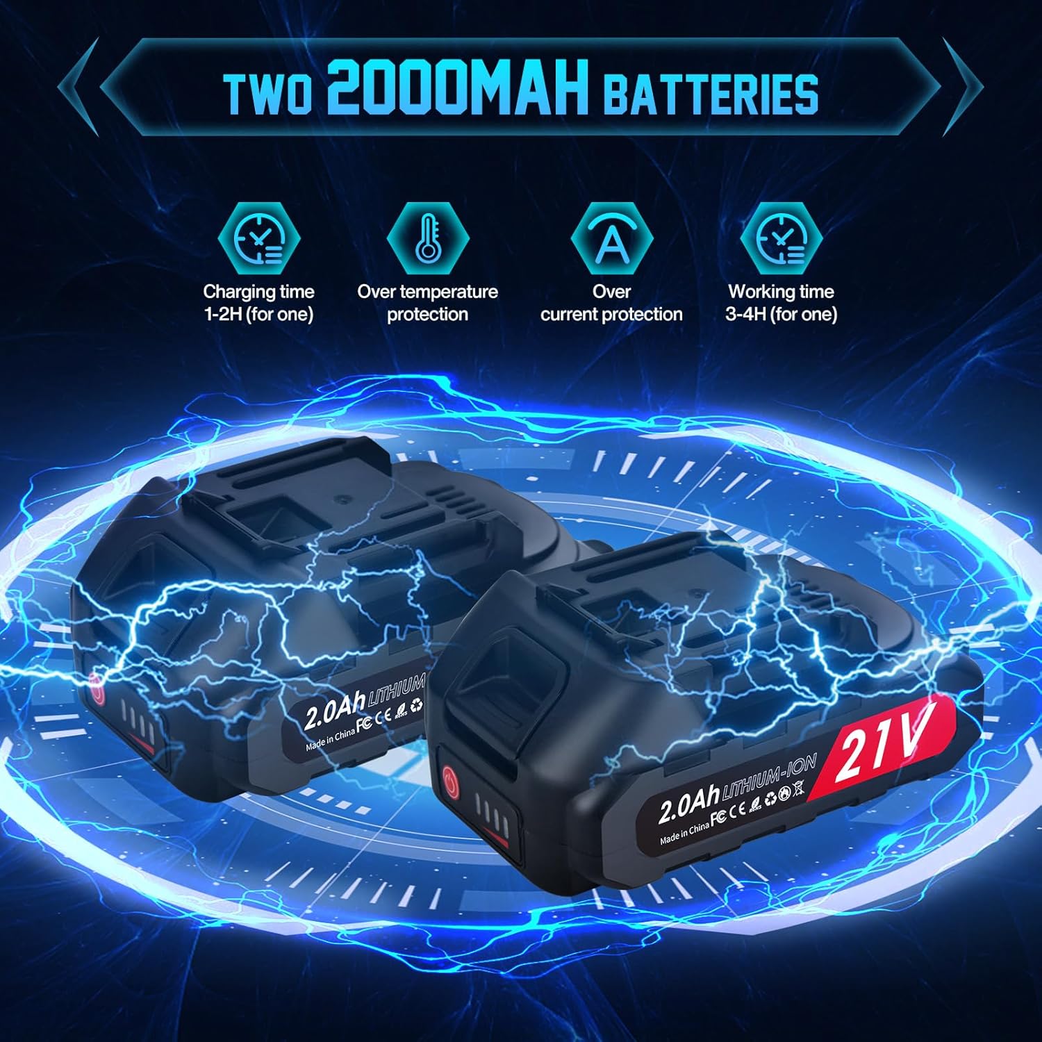 Detalle de 50mm Forbice Potatura a Batteria con Asta Telescopica 2,4 m – lama SK7, doppia batteria