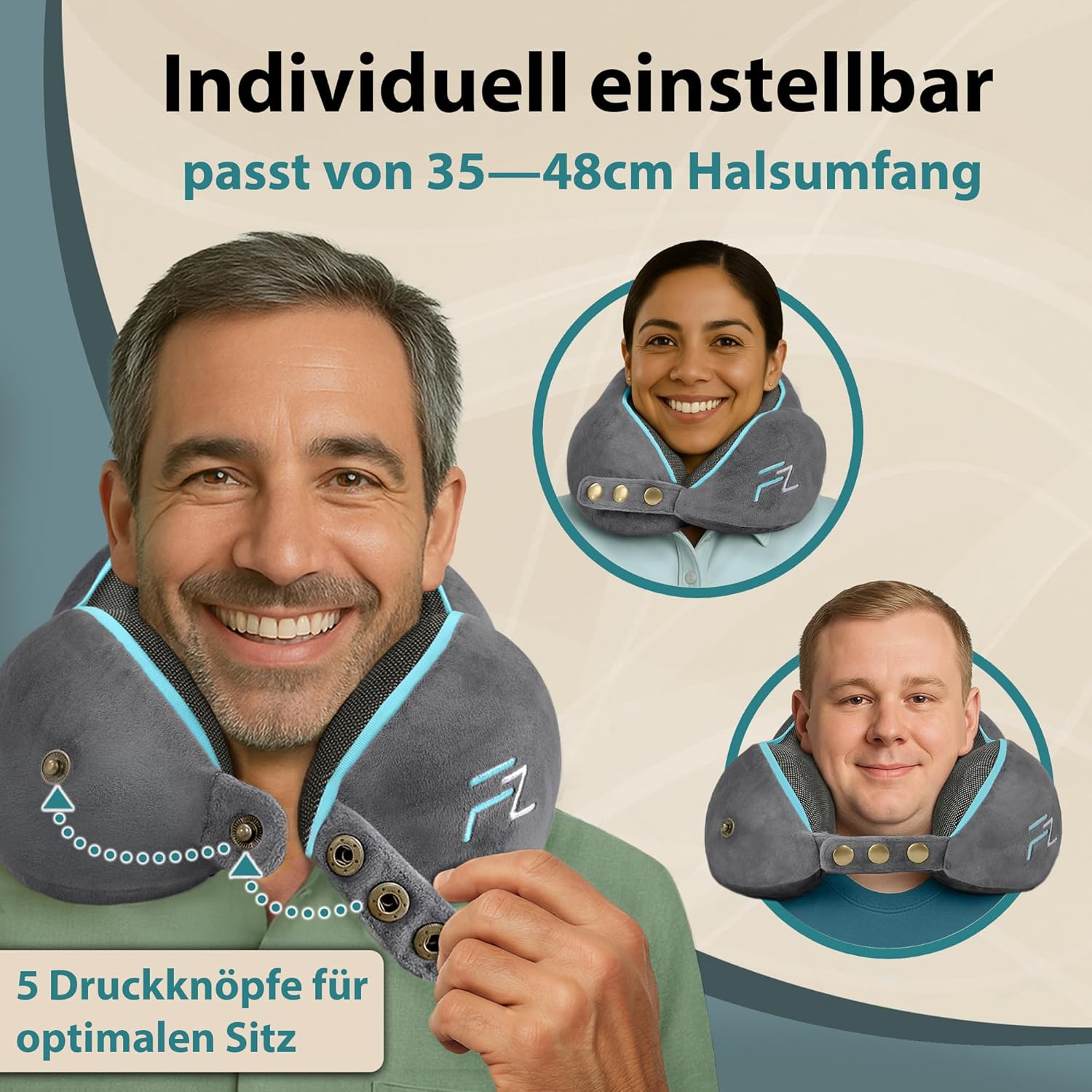 Thumbnail 1 de FLOWZOOM Comfy Nackenkissen 360° Stütze