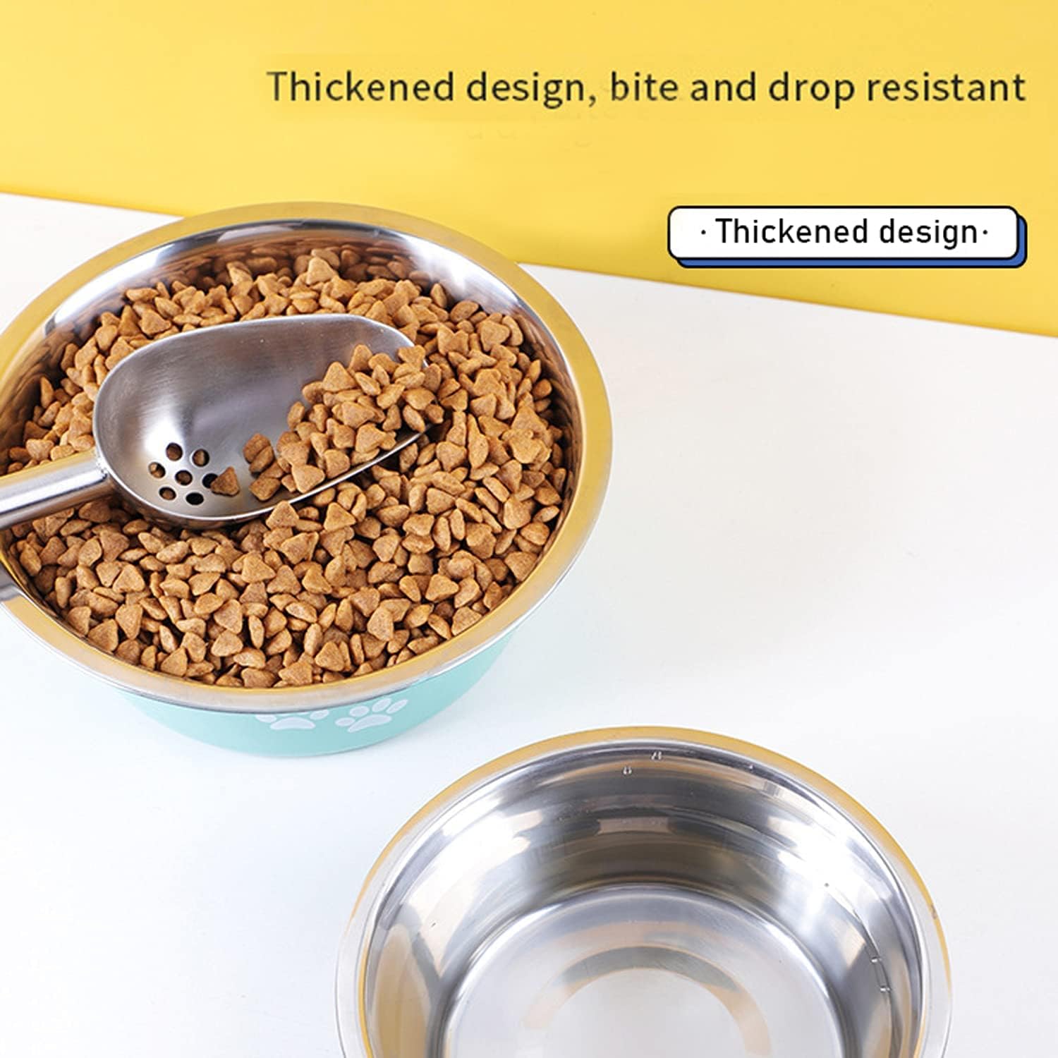 Detalle de YUDANSI 2020ml dog bowls 2 pack for large dogs