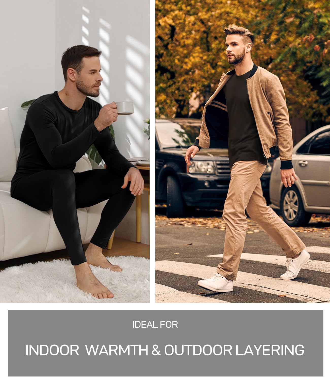 Thumbnail 4 de wirarpa Men's Thermal Underwear Set Fleece Lined Base Layer