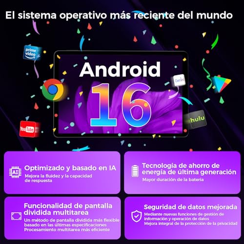 Thumbnail 8 de RebotAi 2026: Tableta Android de 10” con Gemini AI 2.0, 16 GB RAM y 1 TB de expansión