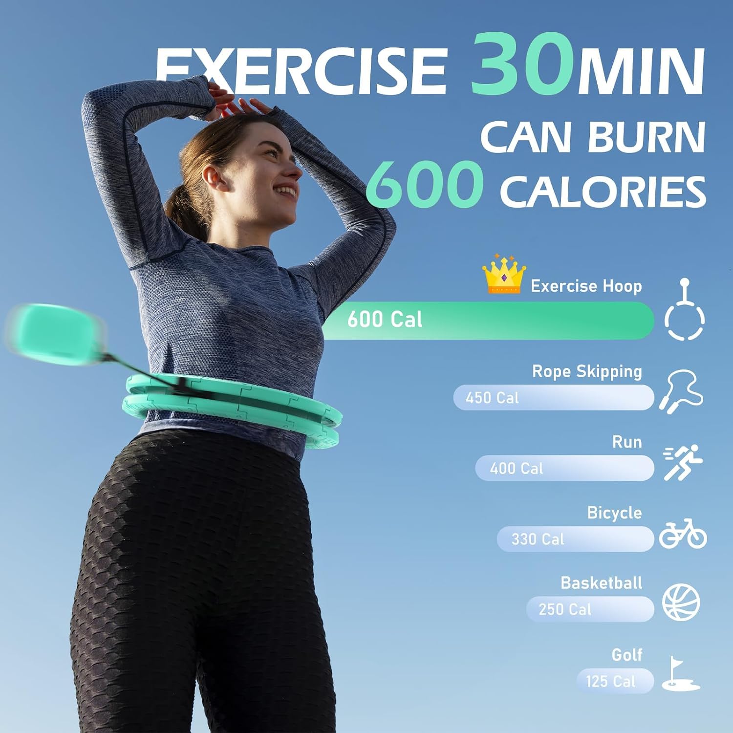 Thumbnail 5 de JLoibao Weighted Hula Circle 56 Inch