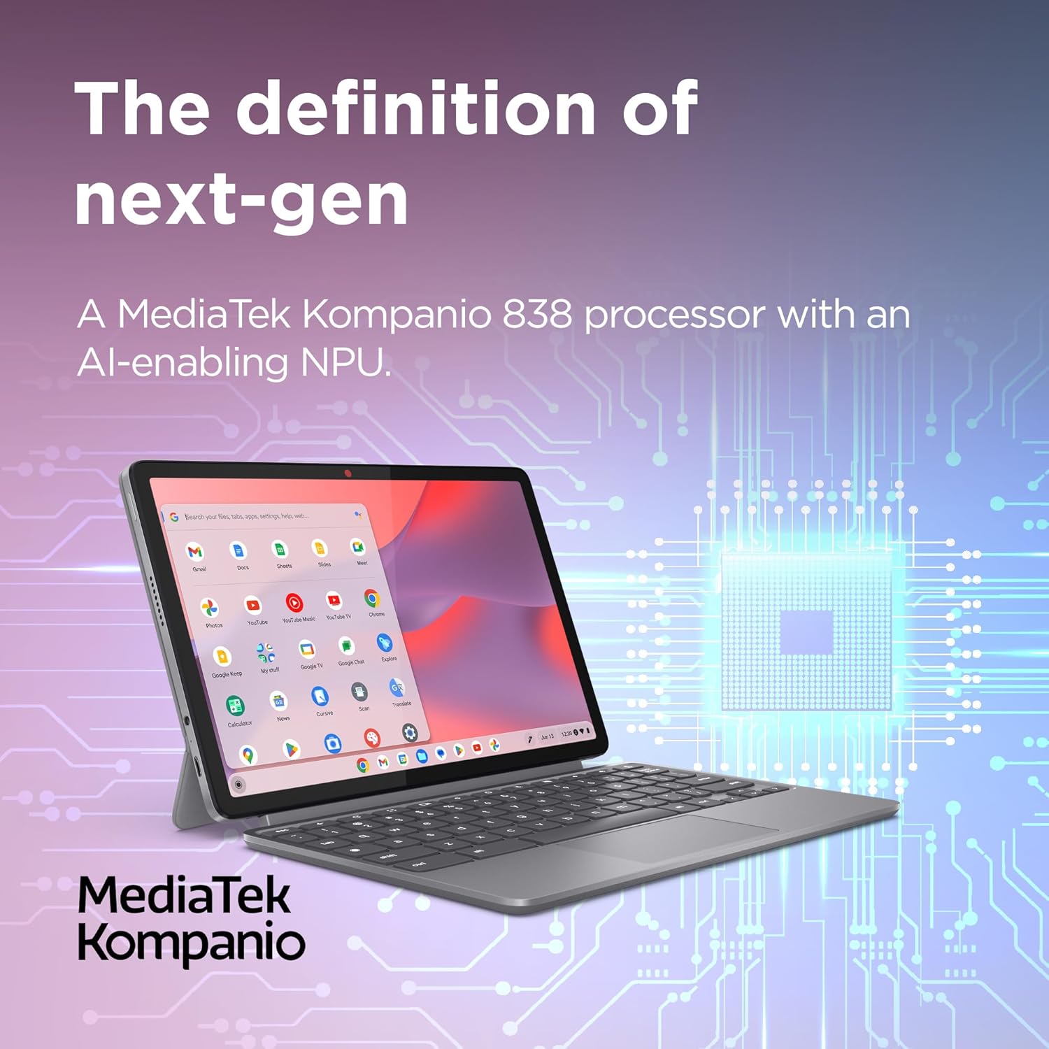 Thumbnail 6 de Lenovo IdeaPad Chromebook Duet 11-inch FHD+ (MediaTek Kompanio 838, 8GB/128GB) with USI Pen 2 and Folio Keyboard