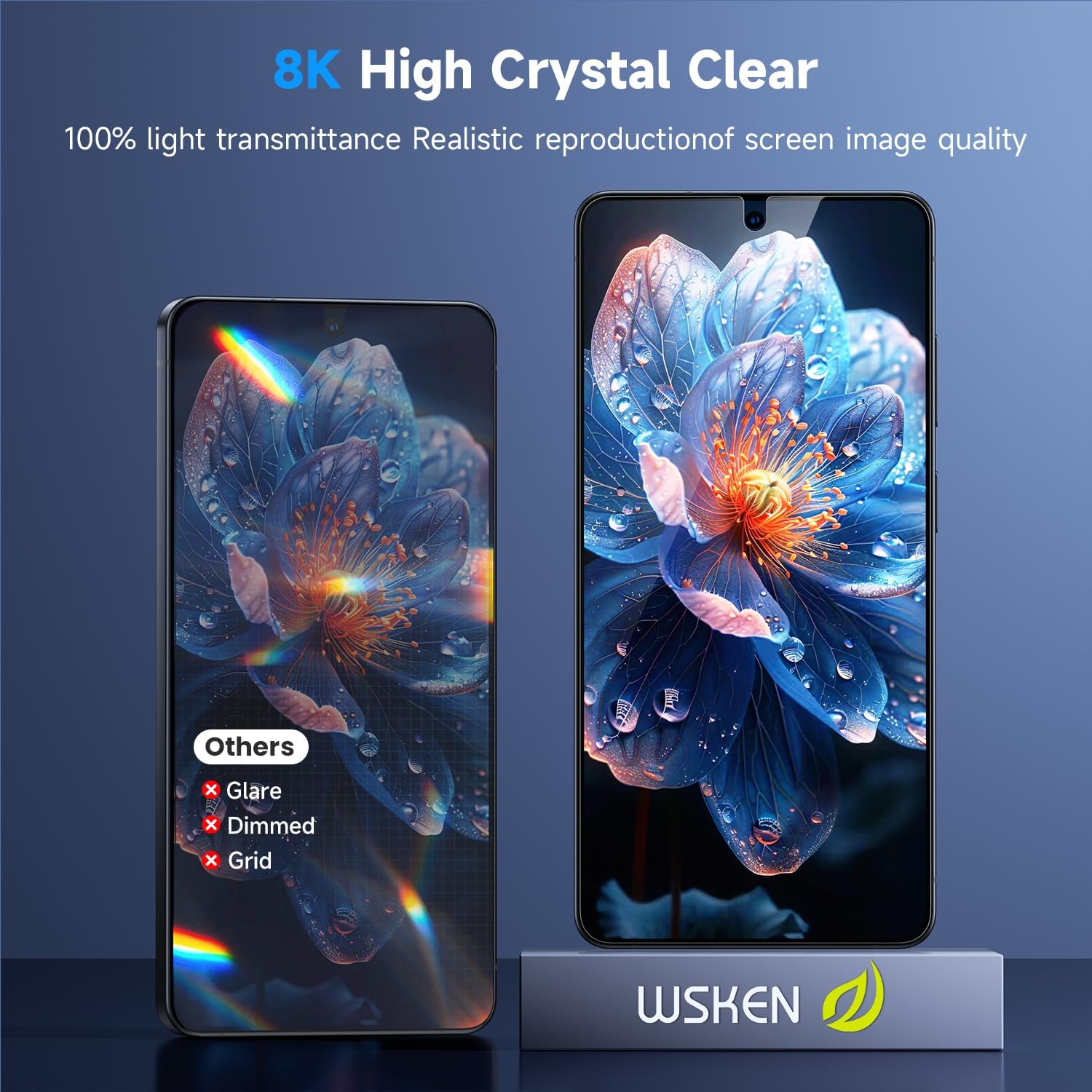 Thumbnail 1 de WSKEN Screen Protector for Samsung Galaxy S26 Ultra – 9H+ tempered glass with auto dust removal and fingerprint unlock