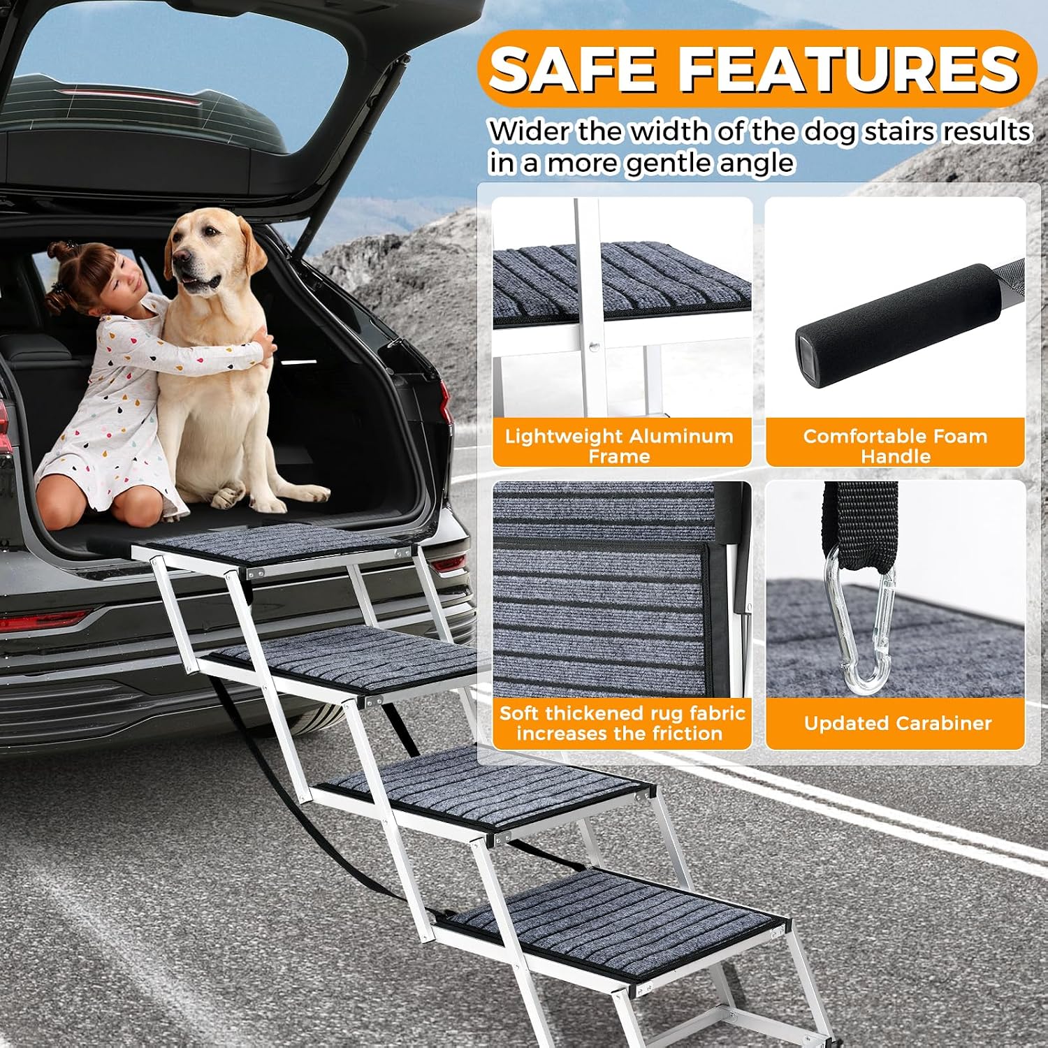 Detalle de Snagle Paw Extra Wide Dog Ramp 51cm