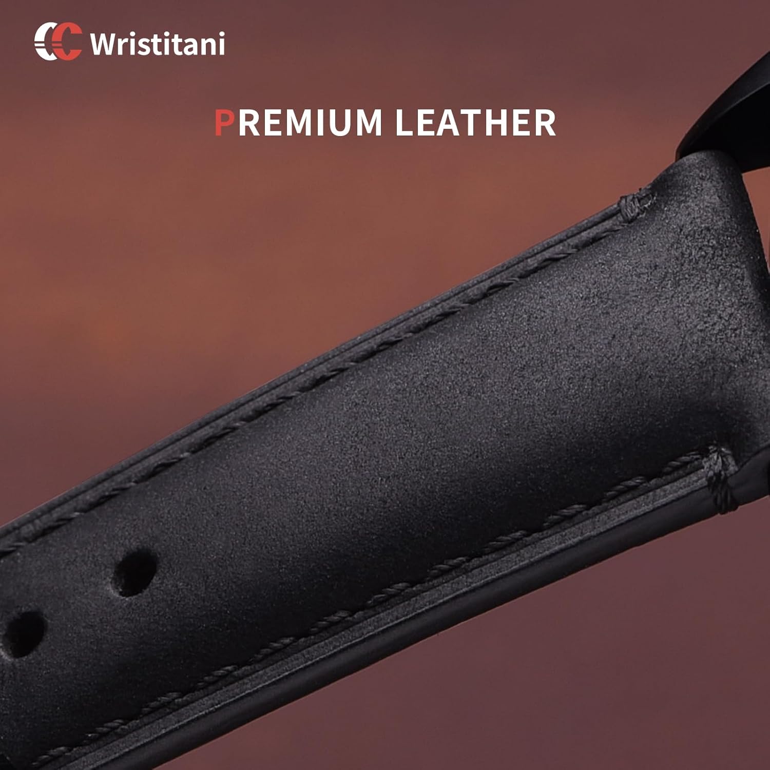 Detalle 2 de Wristitani – Lot de 3 bracelets montre cuir véritable 20/22 mm pour femme et homme