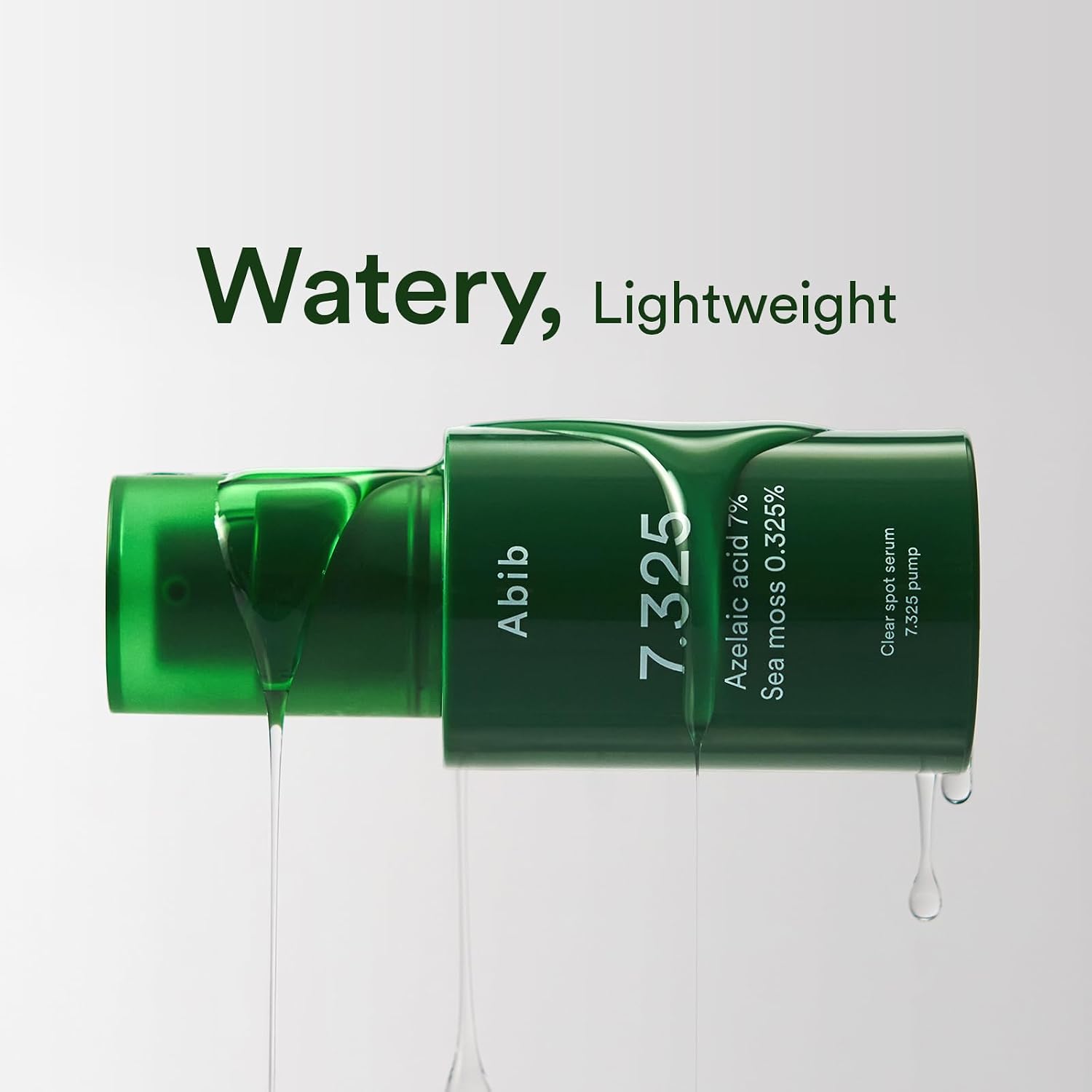 Detalle de Abib Clear Spot Serum 7.325 Pump with Seamoss Extract, Azelaic Acid, Succinic Acid (1.01 fl oz / 30 mL)